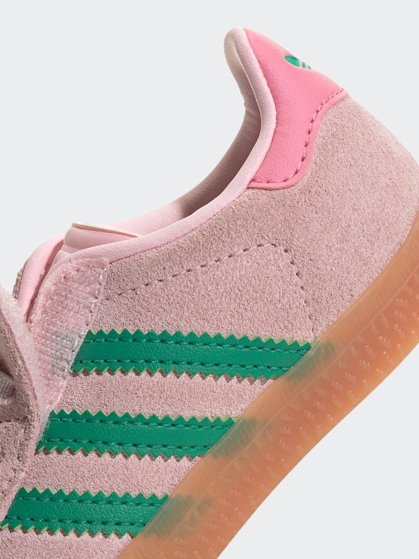 Image 7 of 7 of adidas Originals Infant Unisex Gazelle Comfort Closure Elastic Laces Shoes Kids - Pink