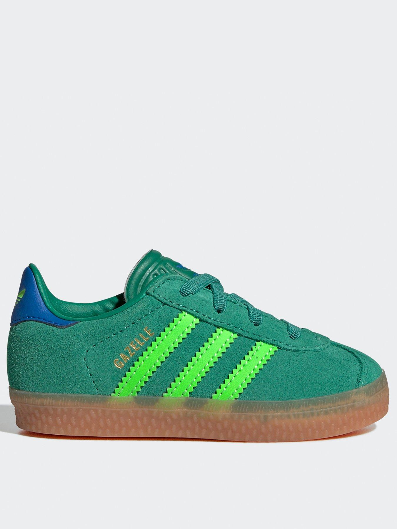 undefined Infant Unisex Gazelle Comfort Closure Elastic Laces Shoes Kids - Green