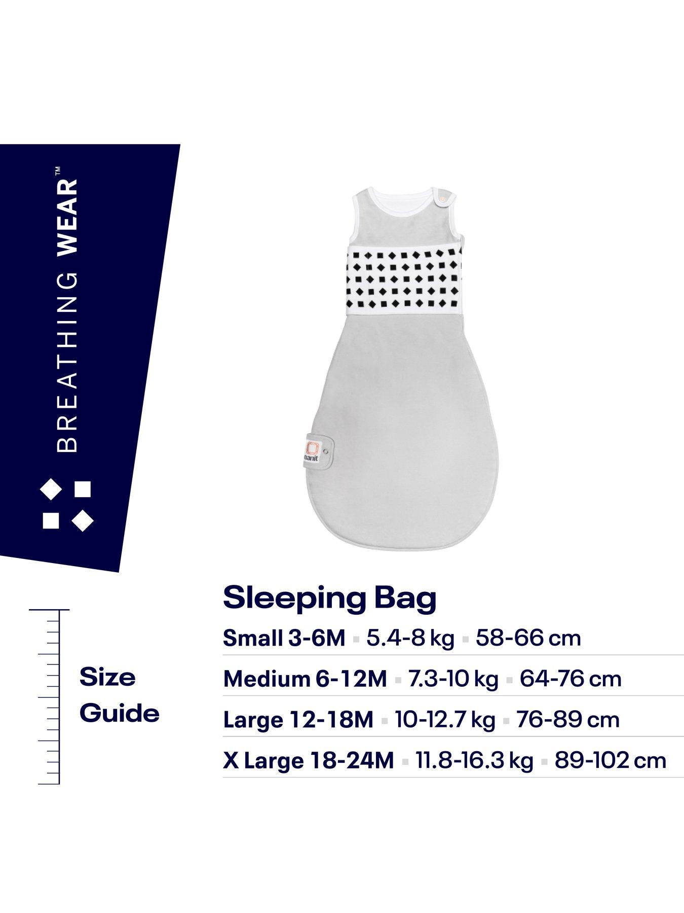 Image 7 of 7 of Nanit Breathing Wear Sleeping Bag - 1pk LARGE 12-18M, Pebble Grey