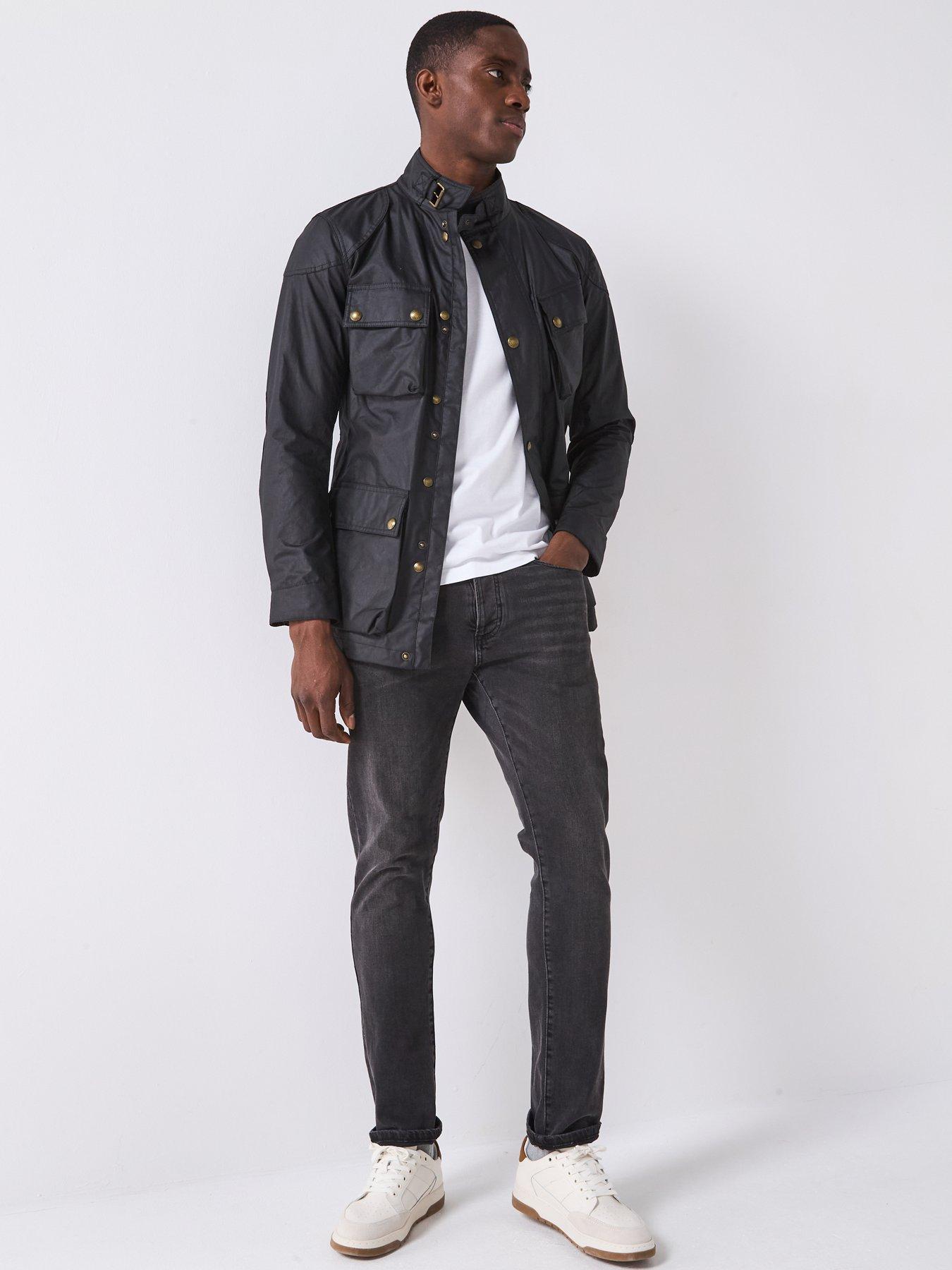 Belstaff Trialmaster Wax Belted Field Jacket Black Very