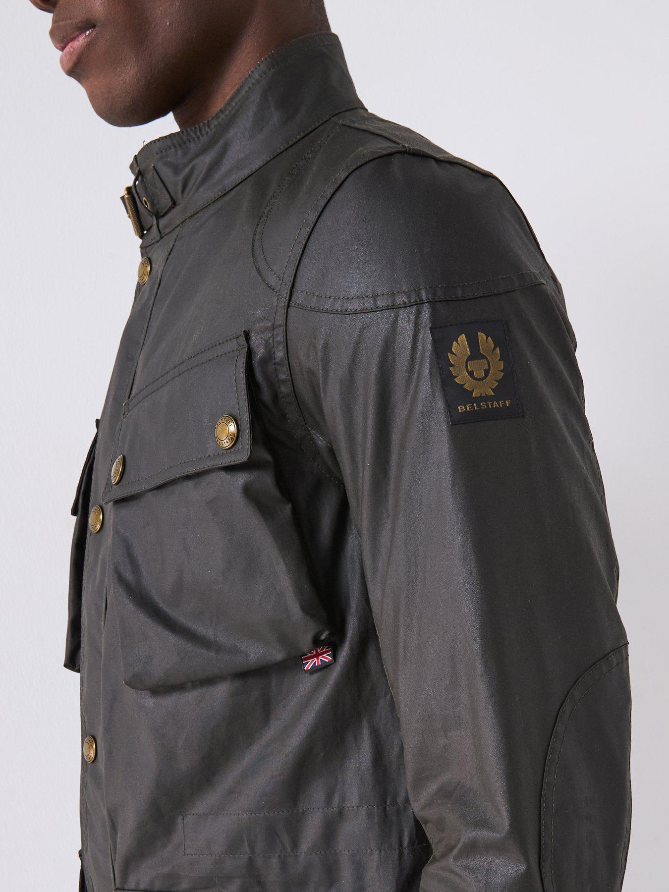 Image 6 of 6 of Belstaff Fieldmaster Wax Field Jacket - Dark Khaki