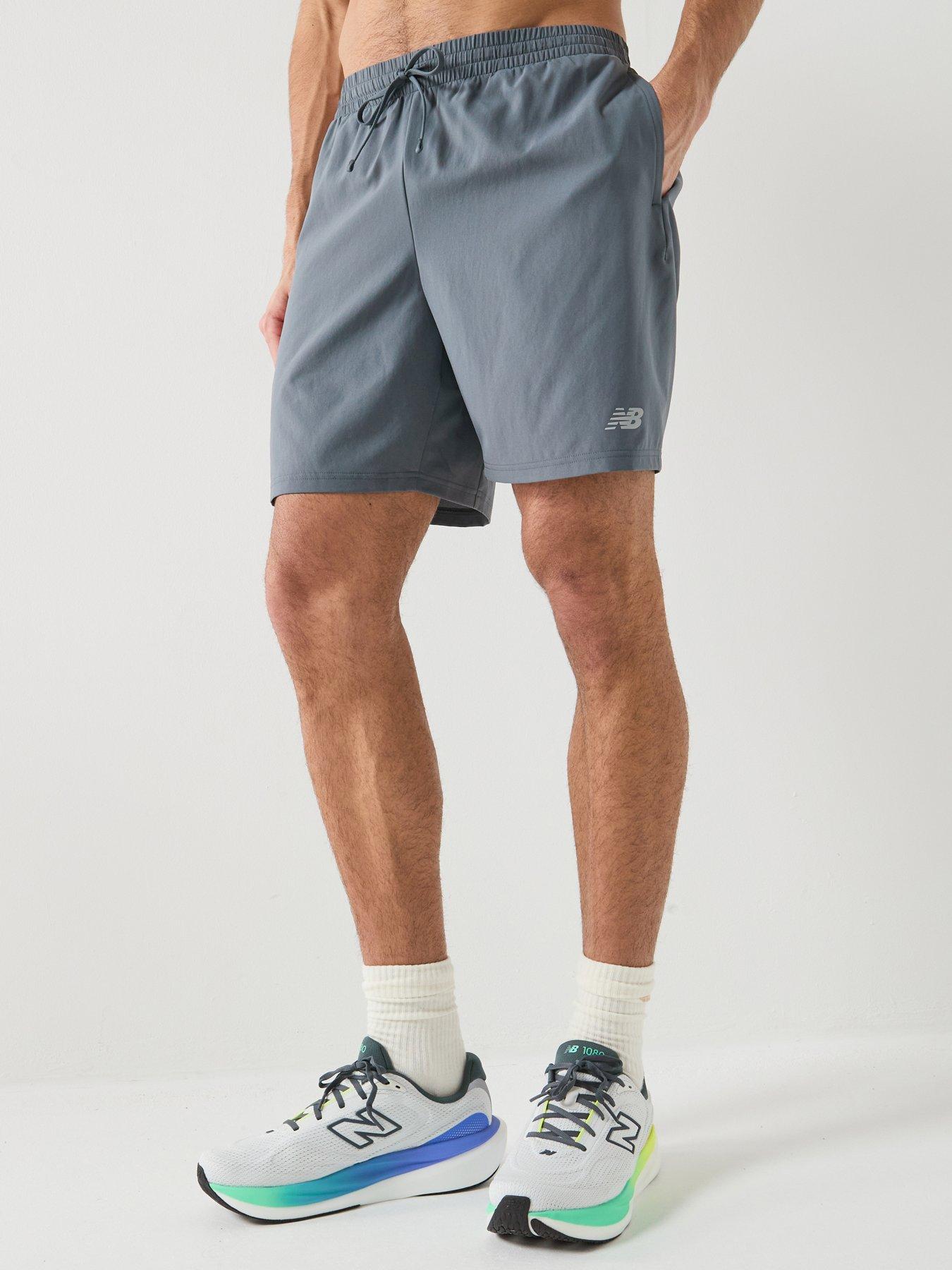New Balance Mens Running Sport Essentials Short 7Inch - Grey
