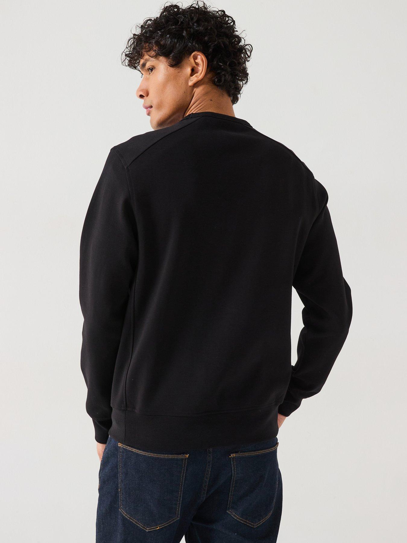 Image 2 of 6 of Belstaff Alloy Small Linear Logo Crew Neck Sweatshirt - Black