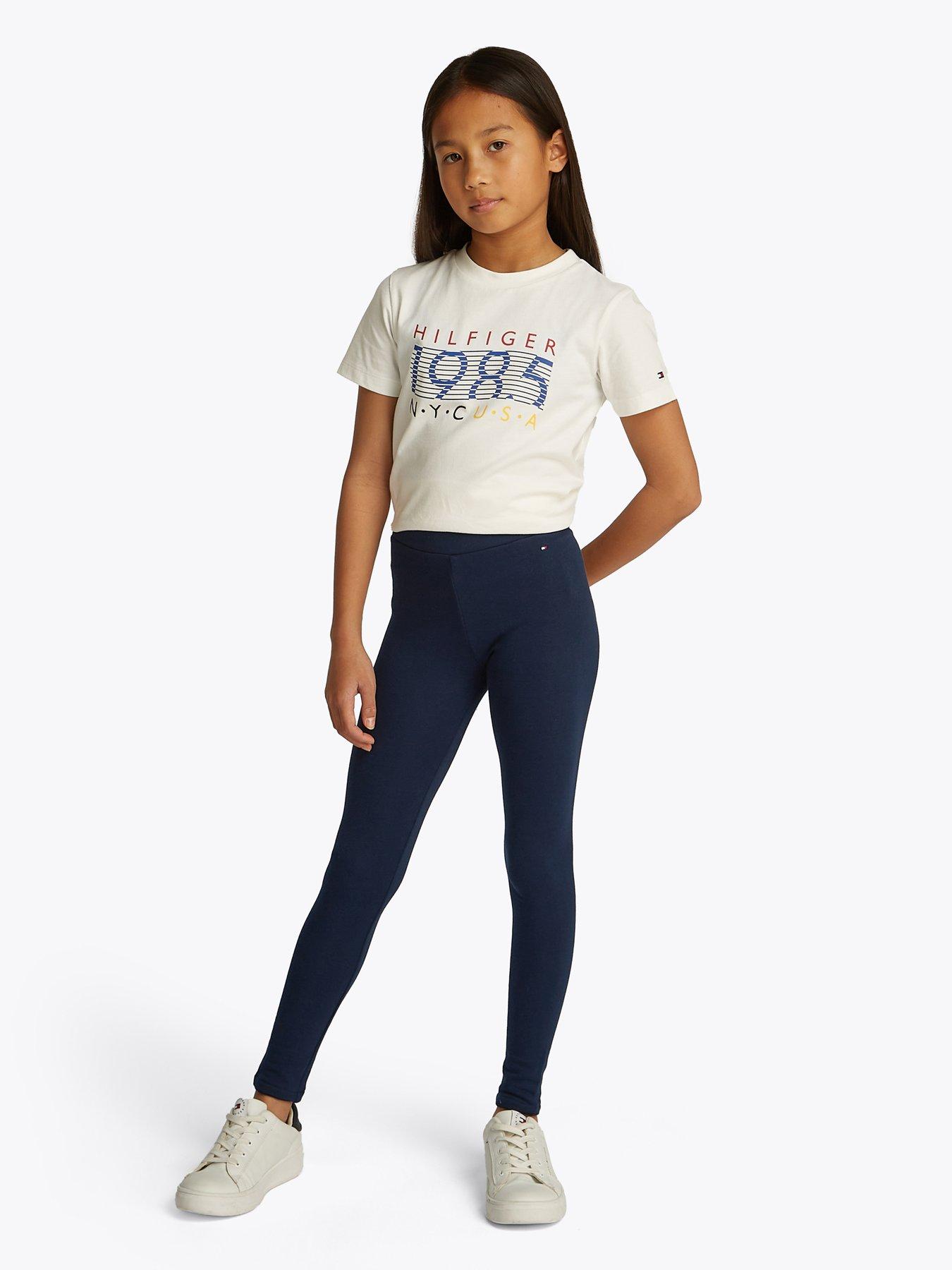 undefined Girls Logo Legging - Navy
