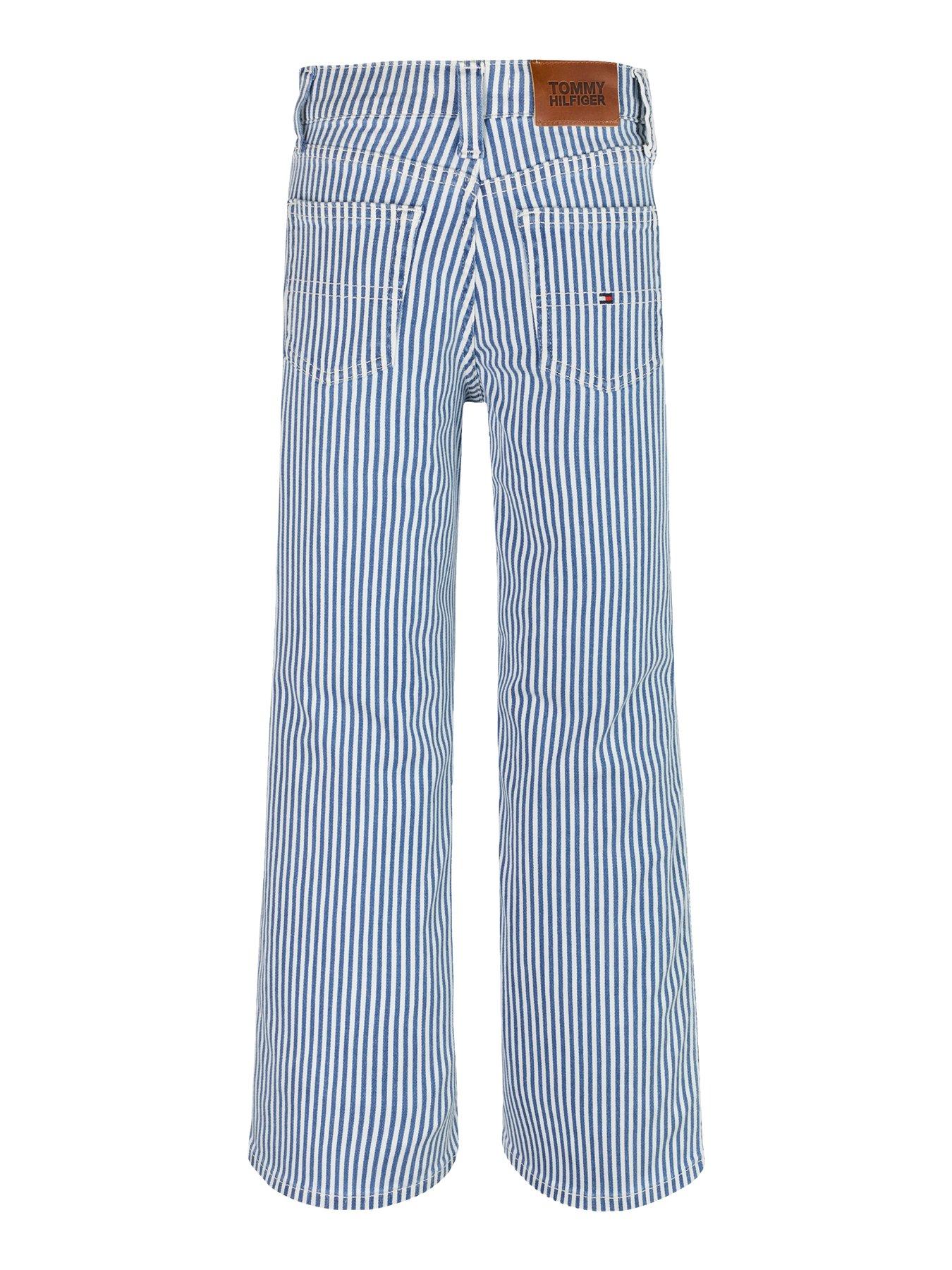 Image 6 of 6 of Tommy Hilfiger Girls Mabel Stripe Jeans - Blue