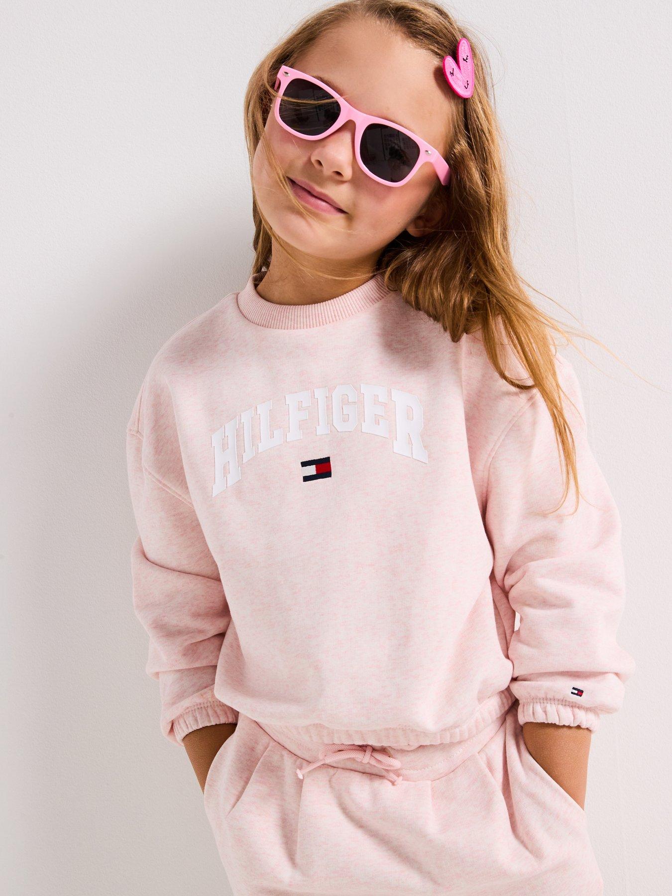 undefined Girls Varsity Sweatshirt - Light Pink