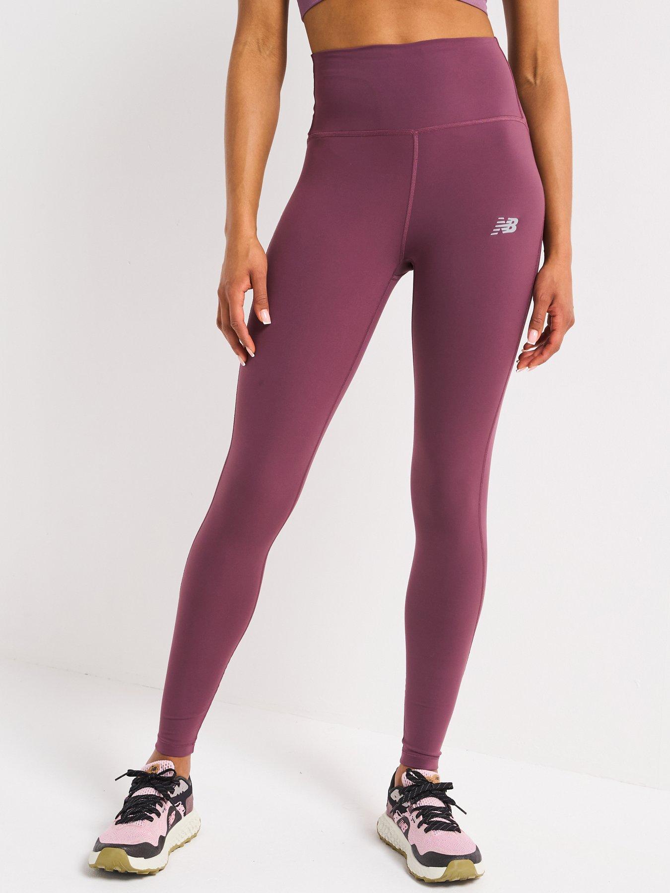 undefined Women's Running NB Sleek High Rise Tights 27 Inch Leggings - Purple