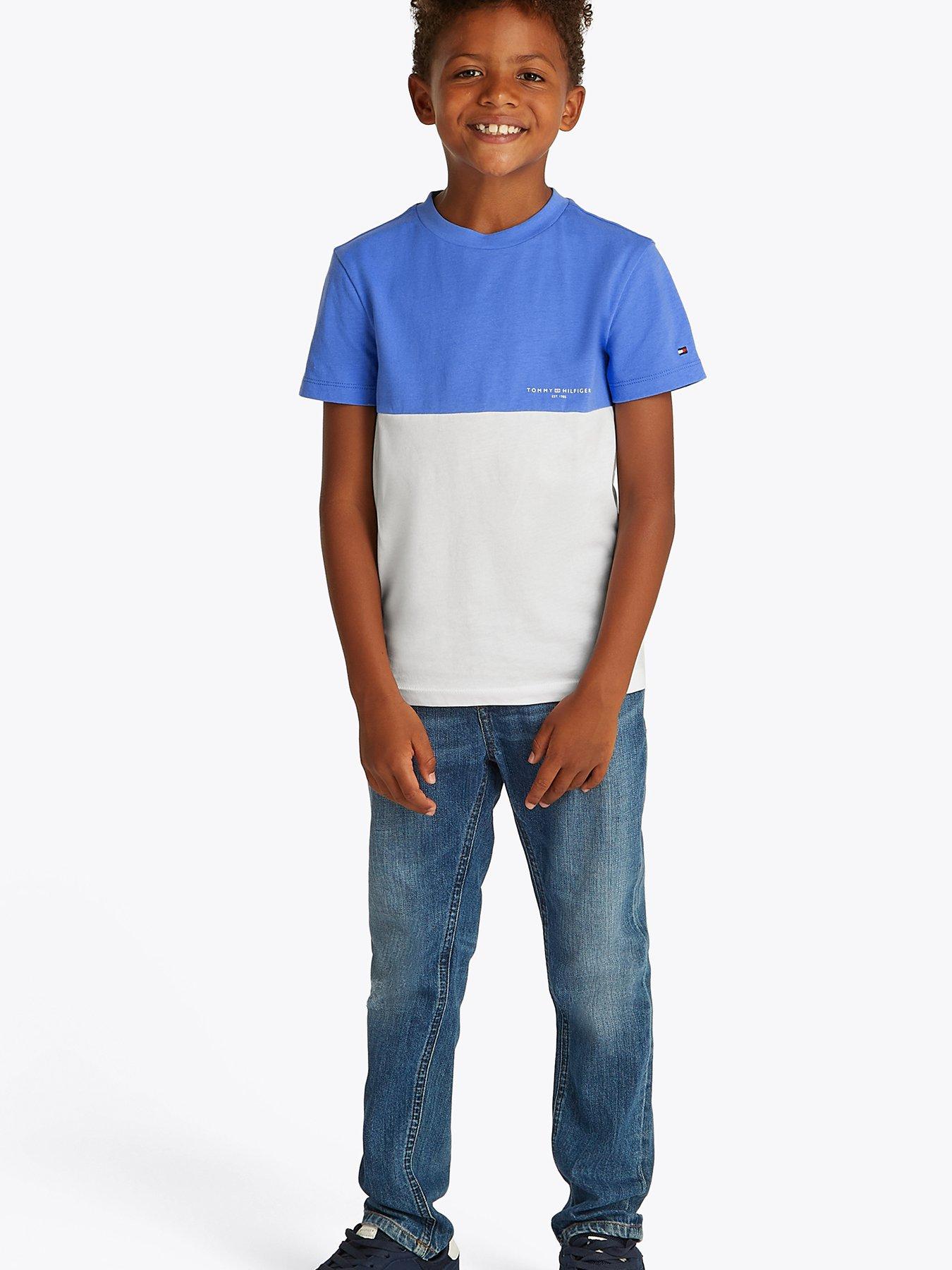 undefined Boys Mini Corp Colourblock Short Sleeve T-Shirt - Multi