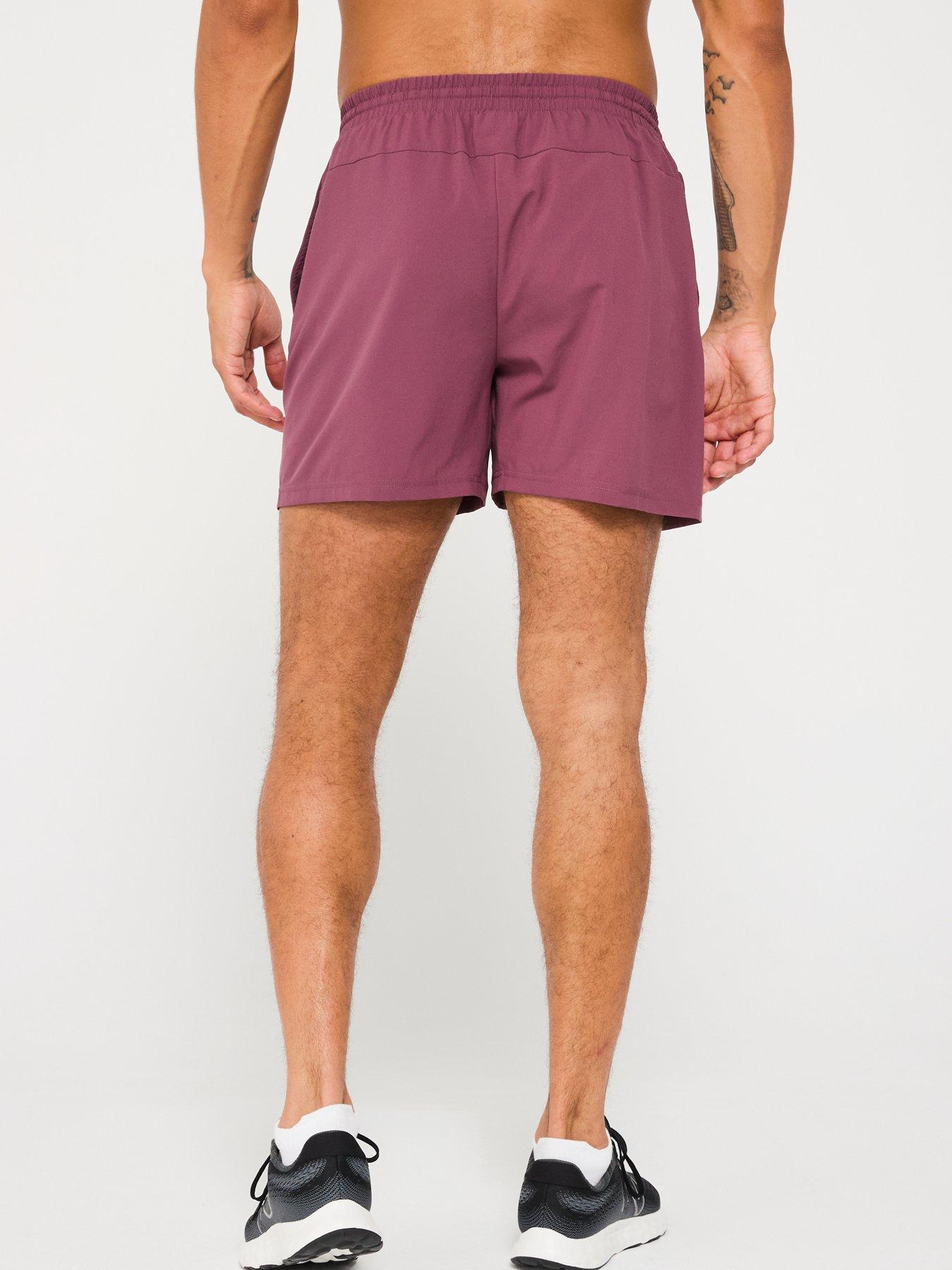 Image 2 of 5 of New Balance Men's Running Sport Essentials 5 Inch Shorts - Purple