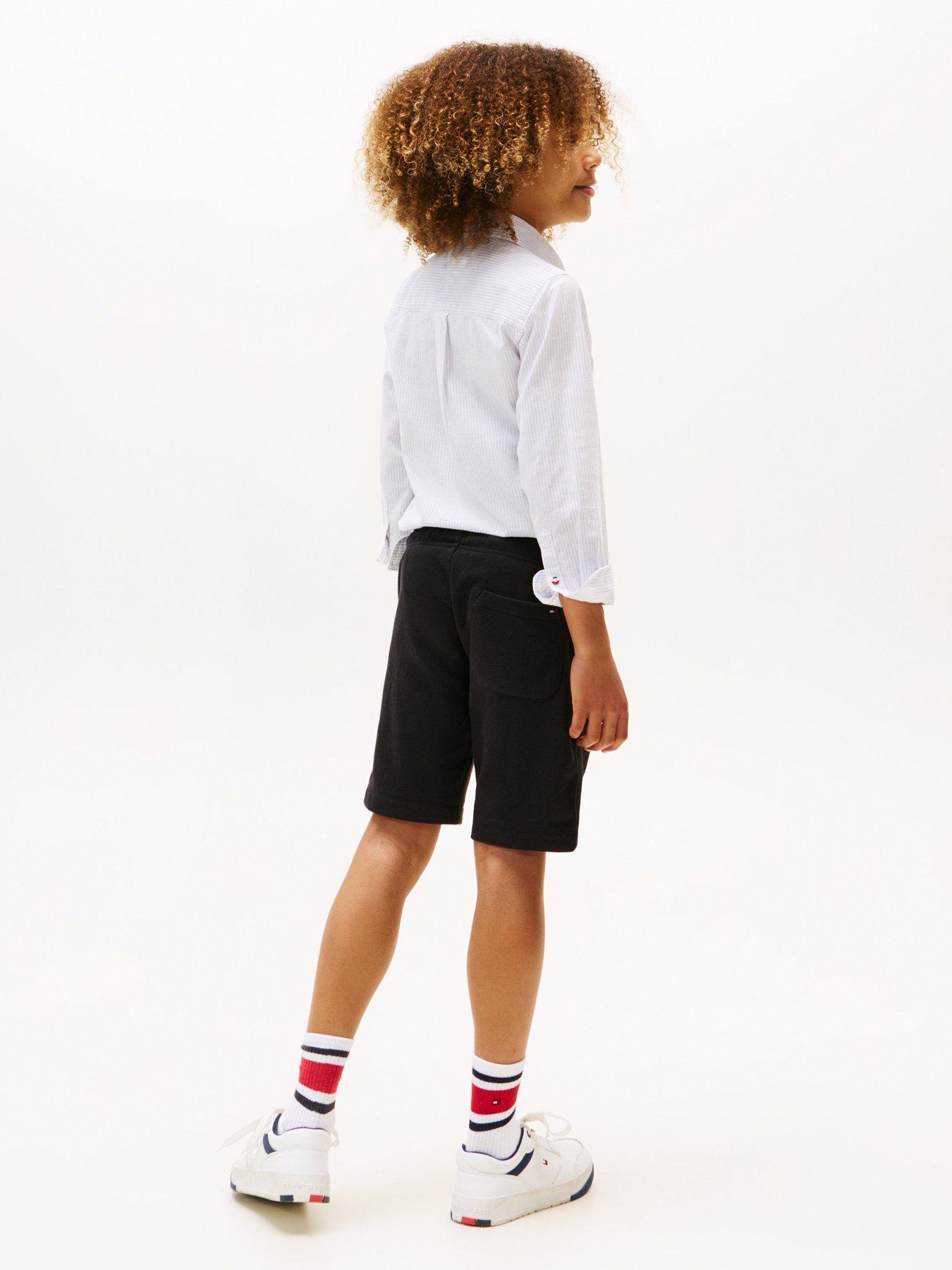 Image 2 of 4 of Tommy Hilfiger Boys Flag Sweatshort - Black