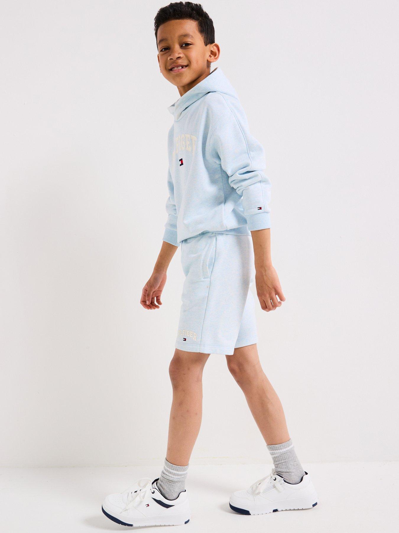 Image 1 of 6 of Tommy Hilfiger Boys Varsity Sweat Short - Blue