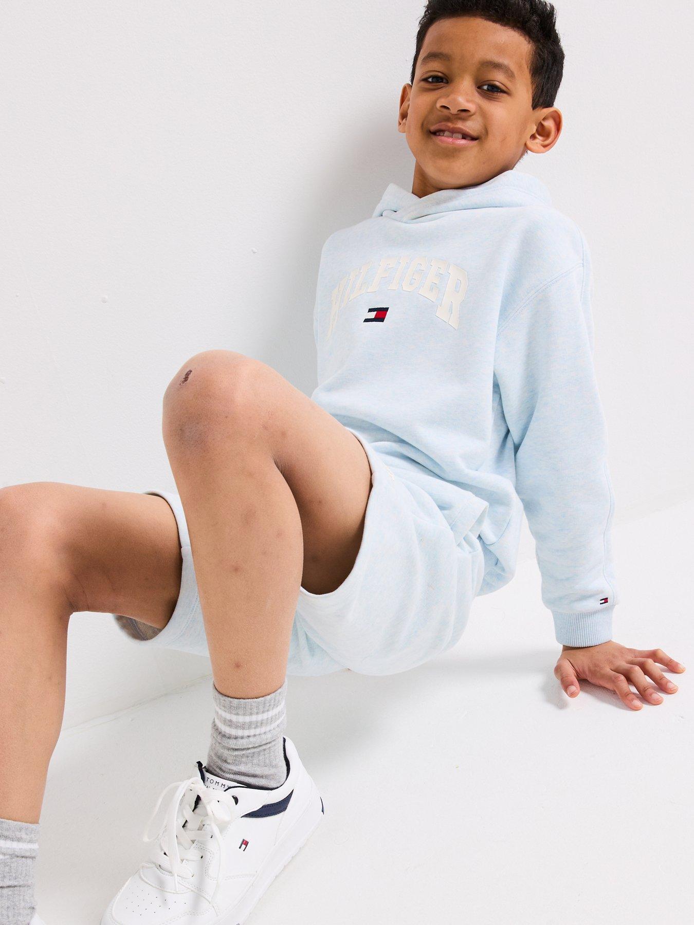 Image 4 of 6 of Tommy Hilfiger Boys Varsity Sweat Short - Blue
