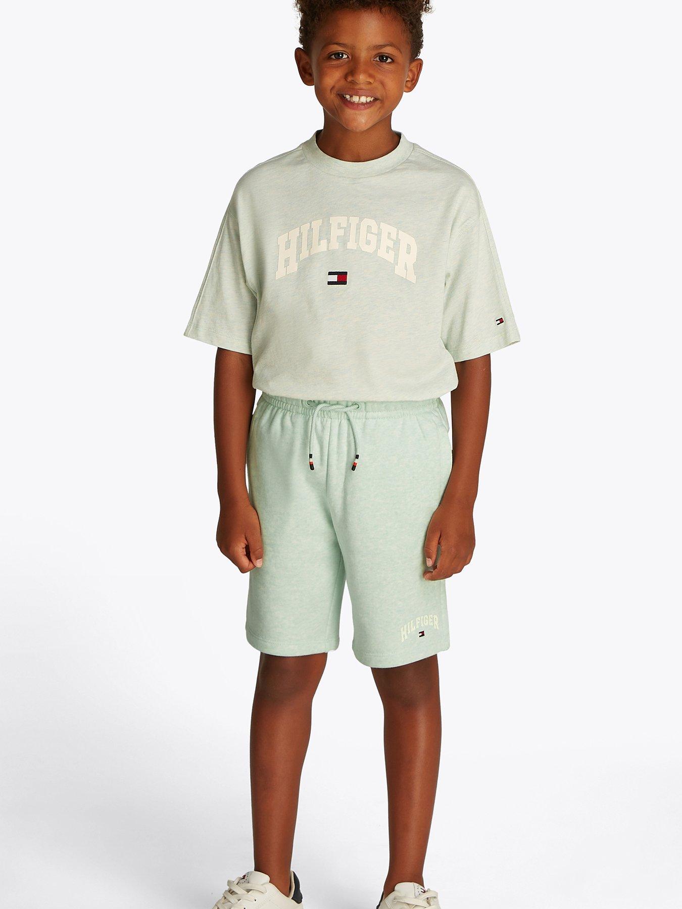 undefined Boys Varsity Sweat Short - Light Green