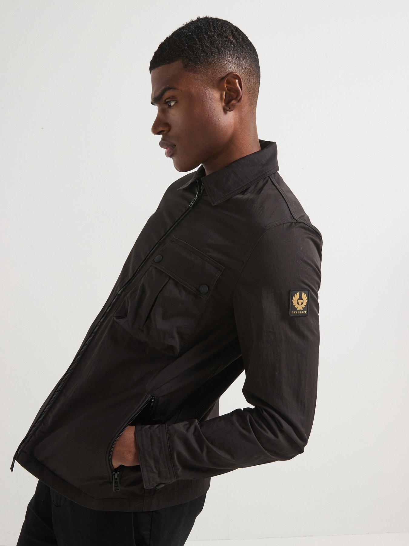 undefined Drome Cotton Blend Zip Thru Overshirt - Black