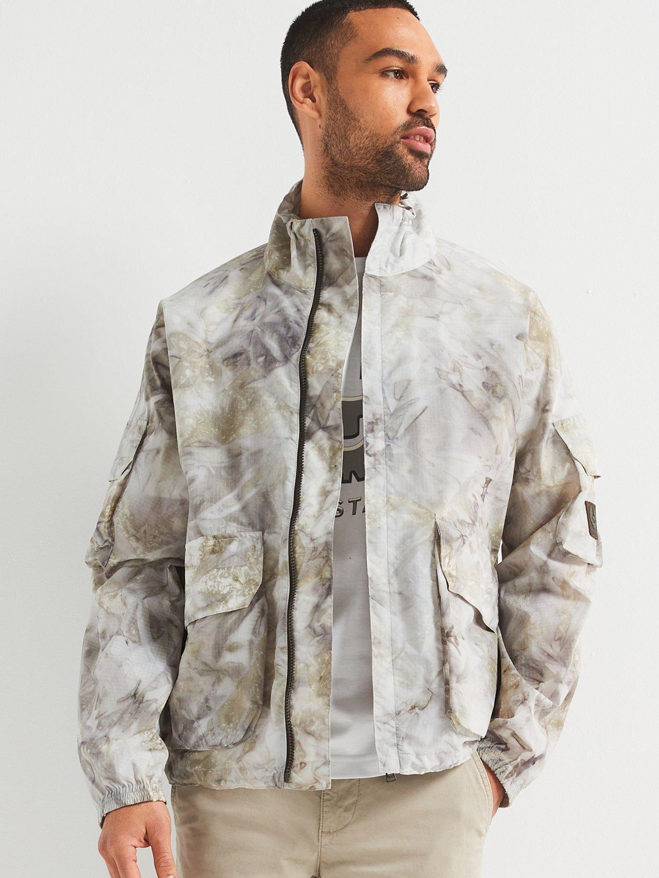 undefined Lough Riverbed Camo Ripstop Jacket - Light Beige