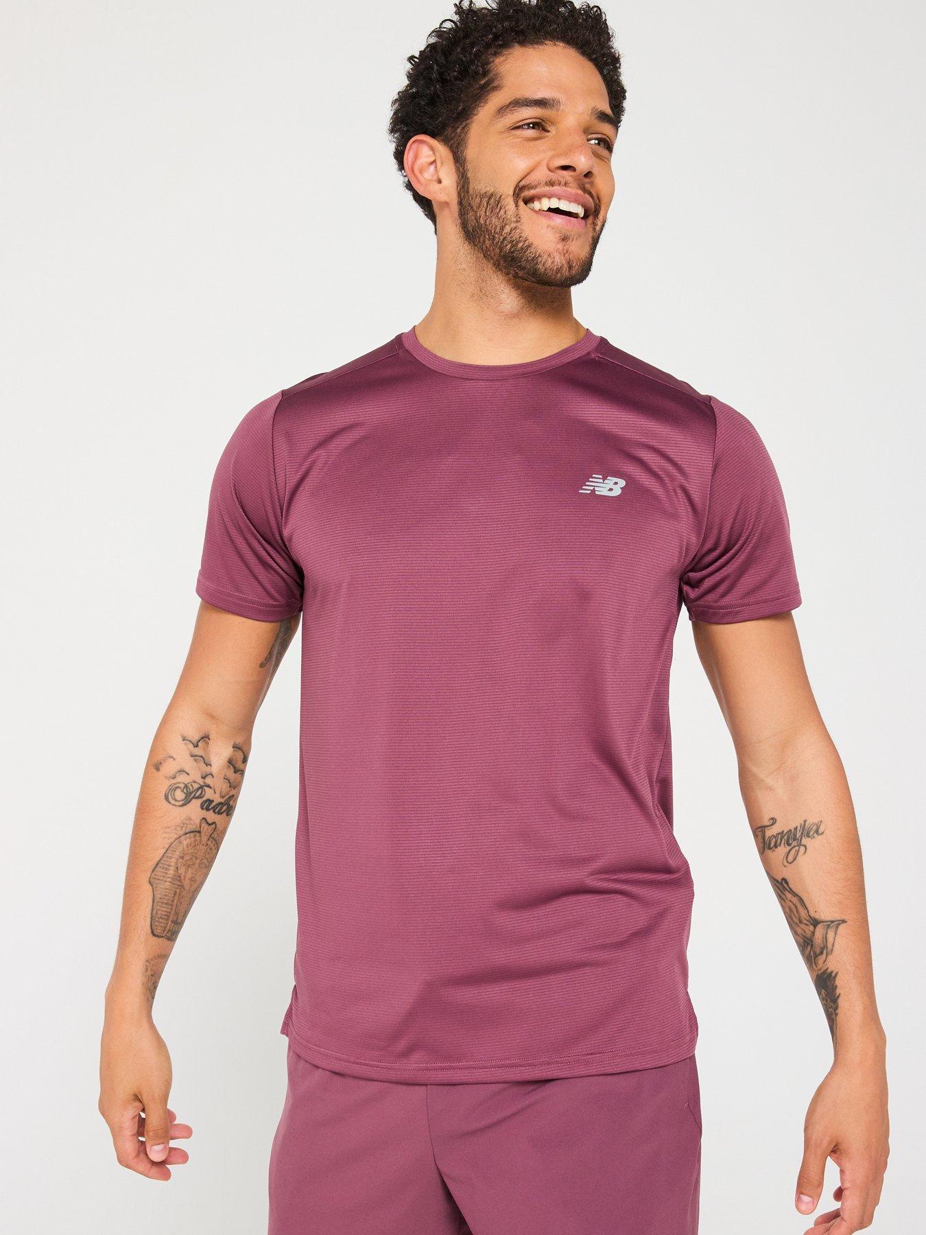 undefined Men's Running Sport Essentials T-Shirt - Purple