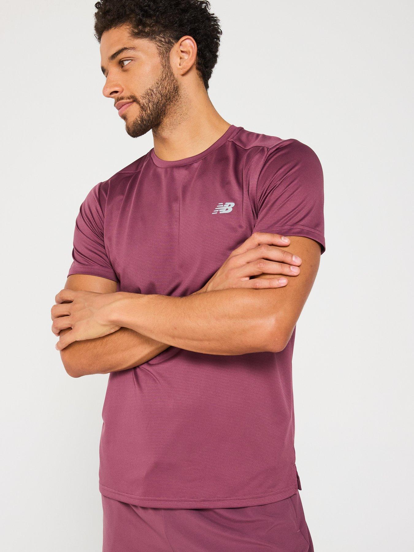 Image 5 of 6 of New Balance Men's Running Sport Essentials T-Shirt - Purple