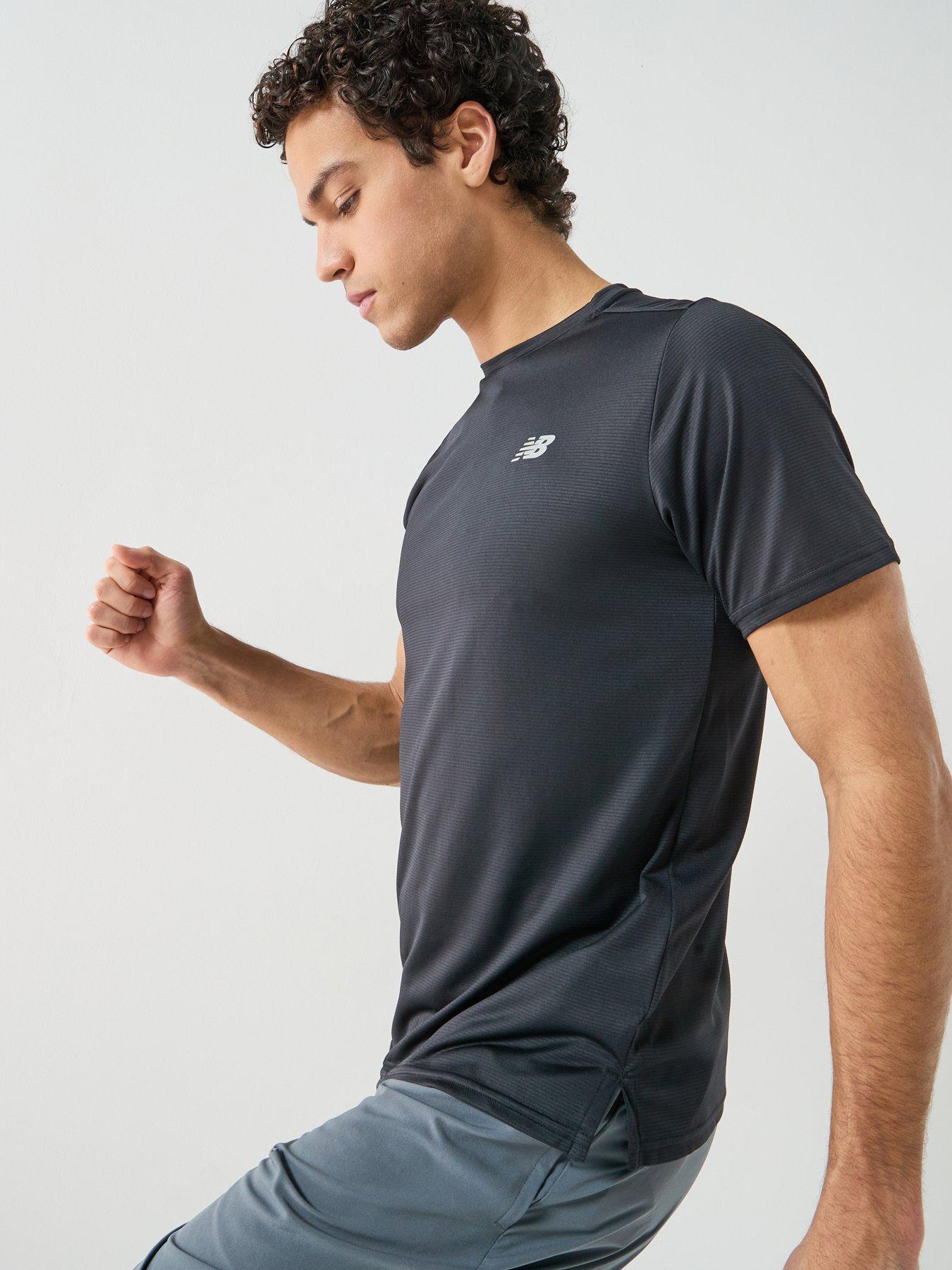 New Balance Mens Running Sport Essentials T-Shirt, Black, Size Xl, Men