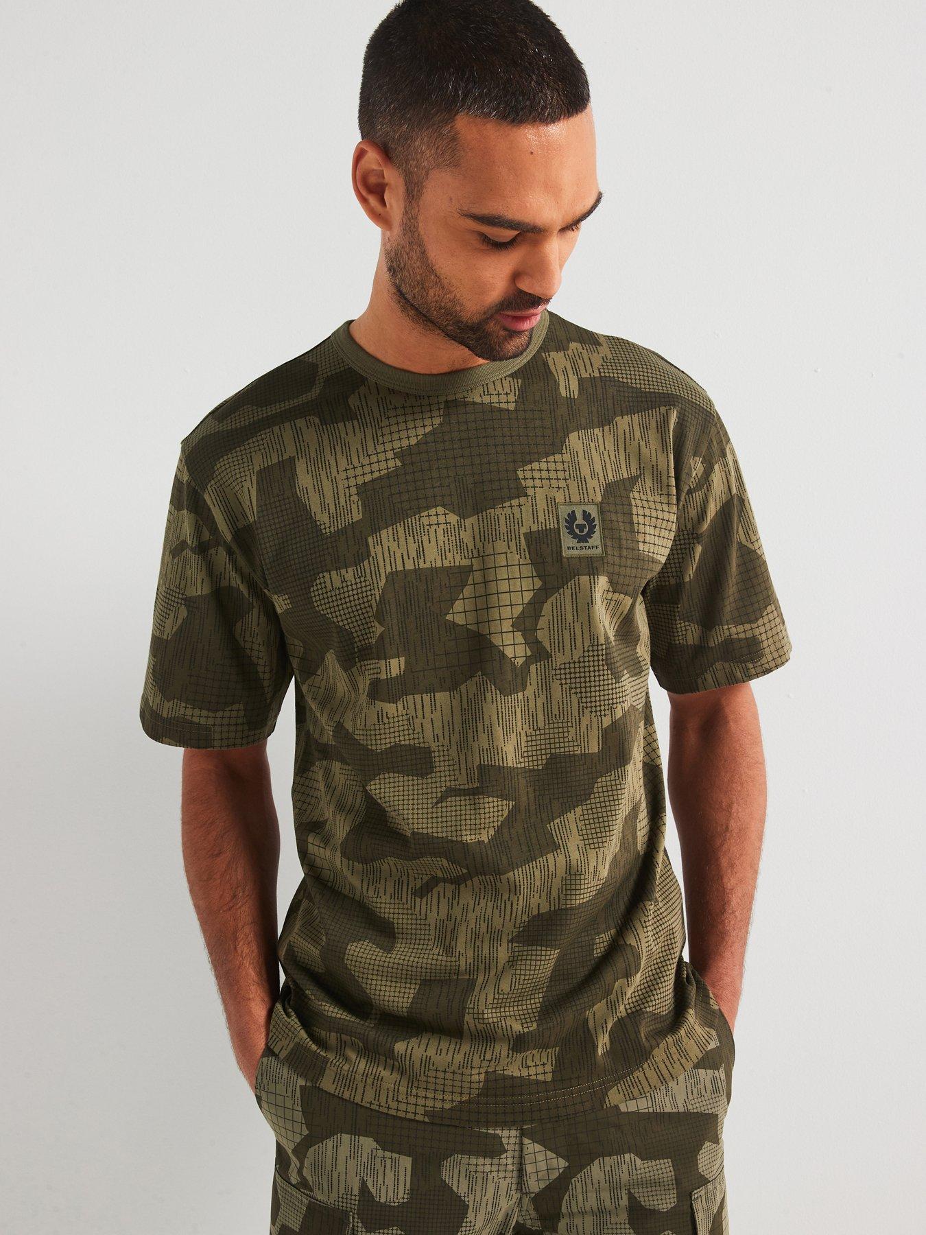 undefined Terrain Camo Left Chest Patch T-Shirt - Khaki