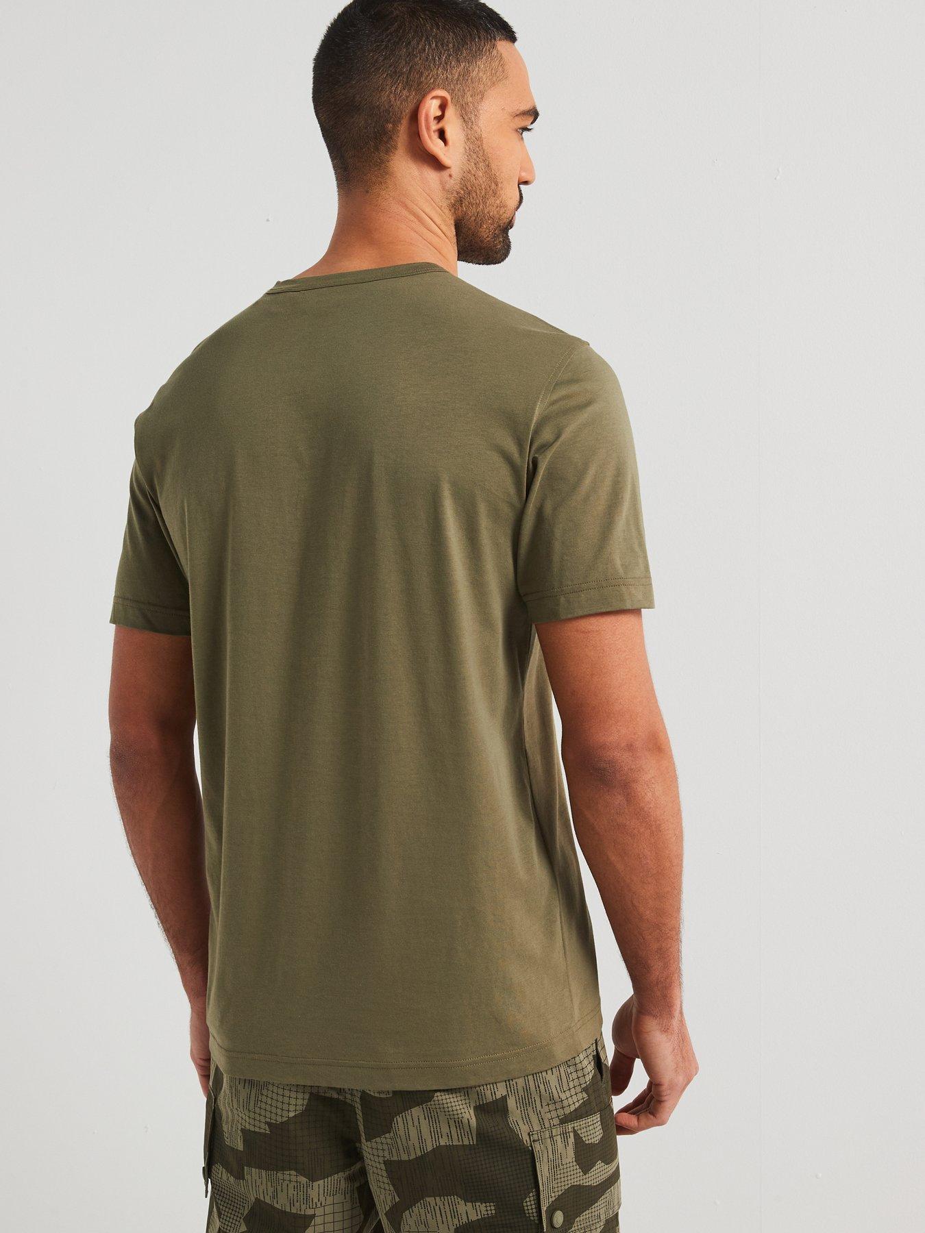 Image 2 of 4 of Belstaff Left Chest Patch Logo Regular Fit T-Shirt - Khaki