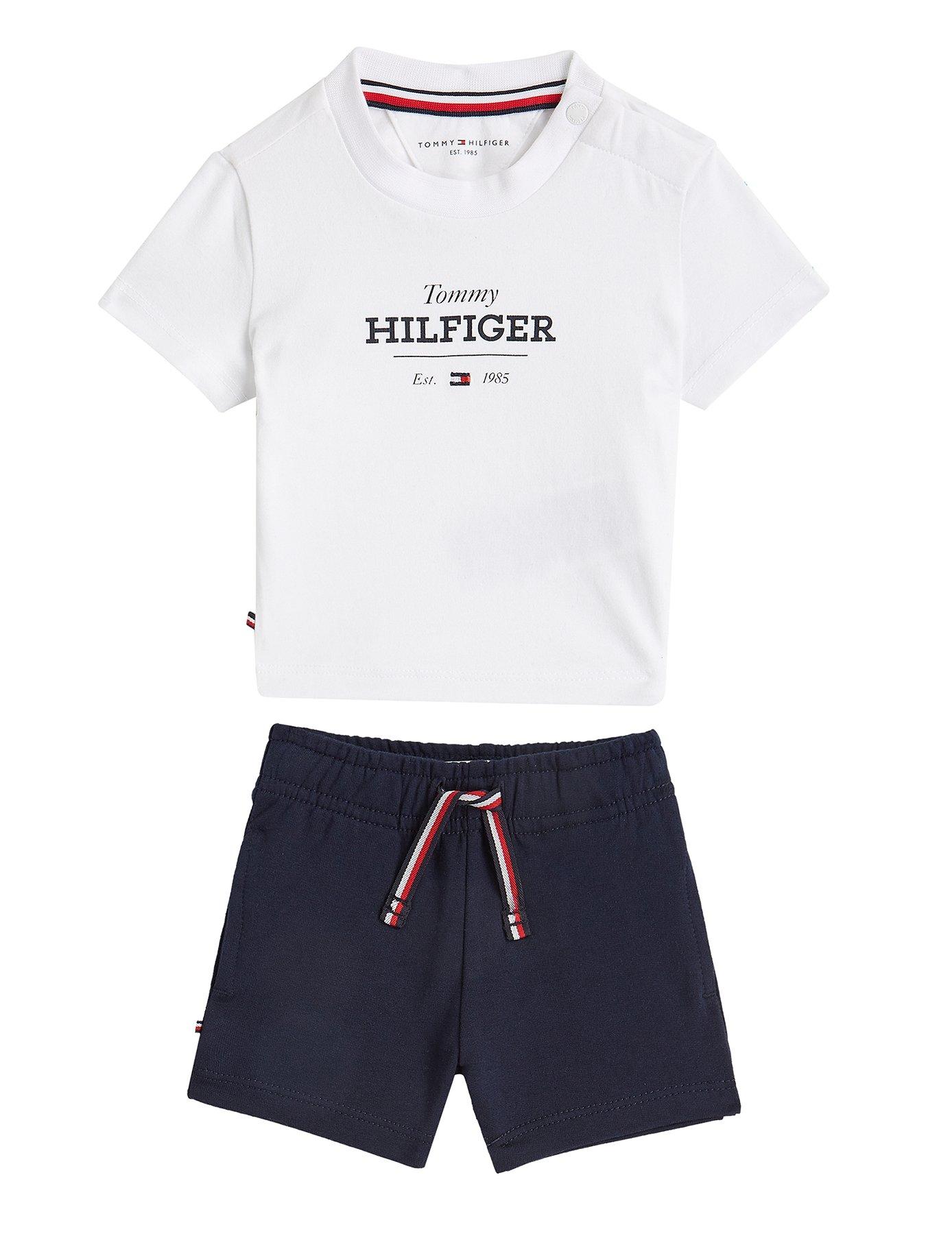 undefined Baby Monotype T-Shirt And Short Set - Navy
