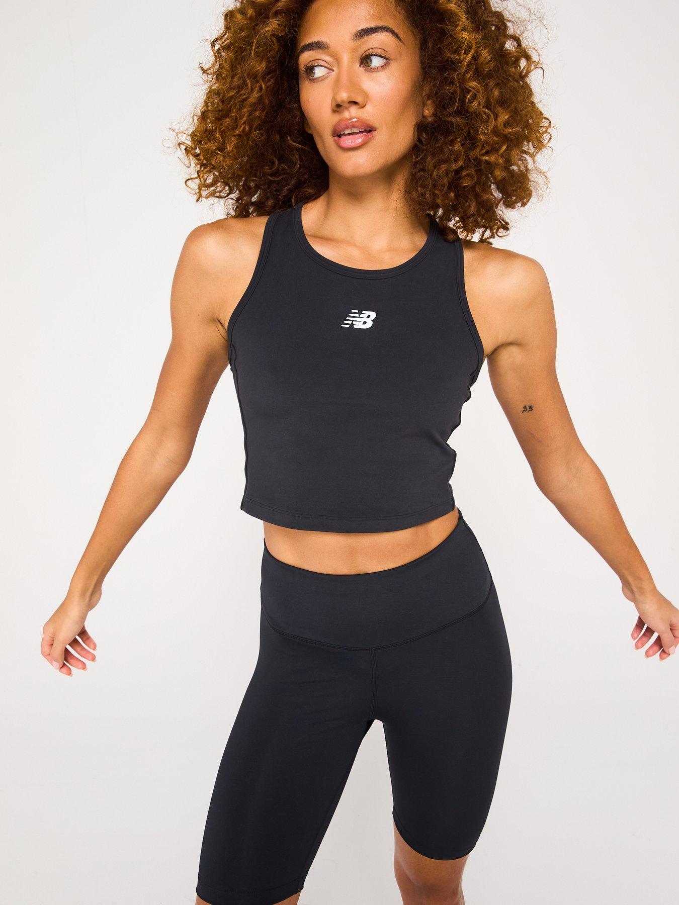 undefined Womens Running Nb Harmony Fitted Tank - Black