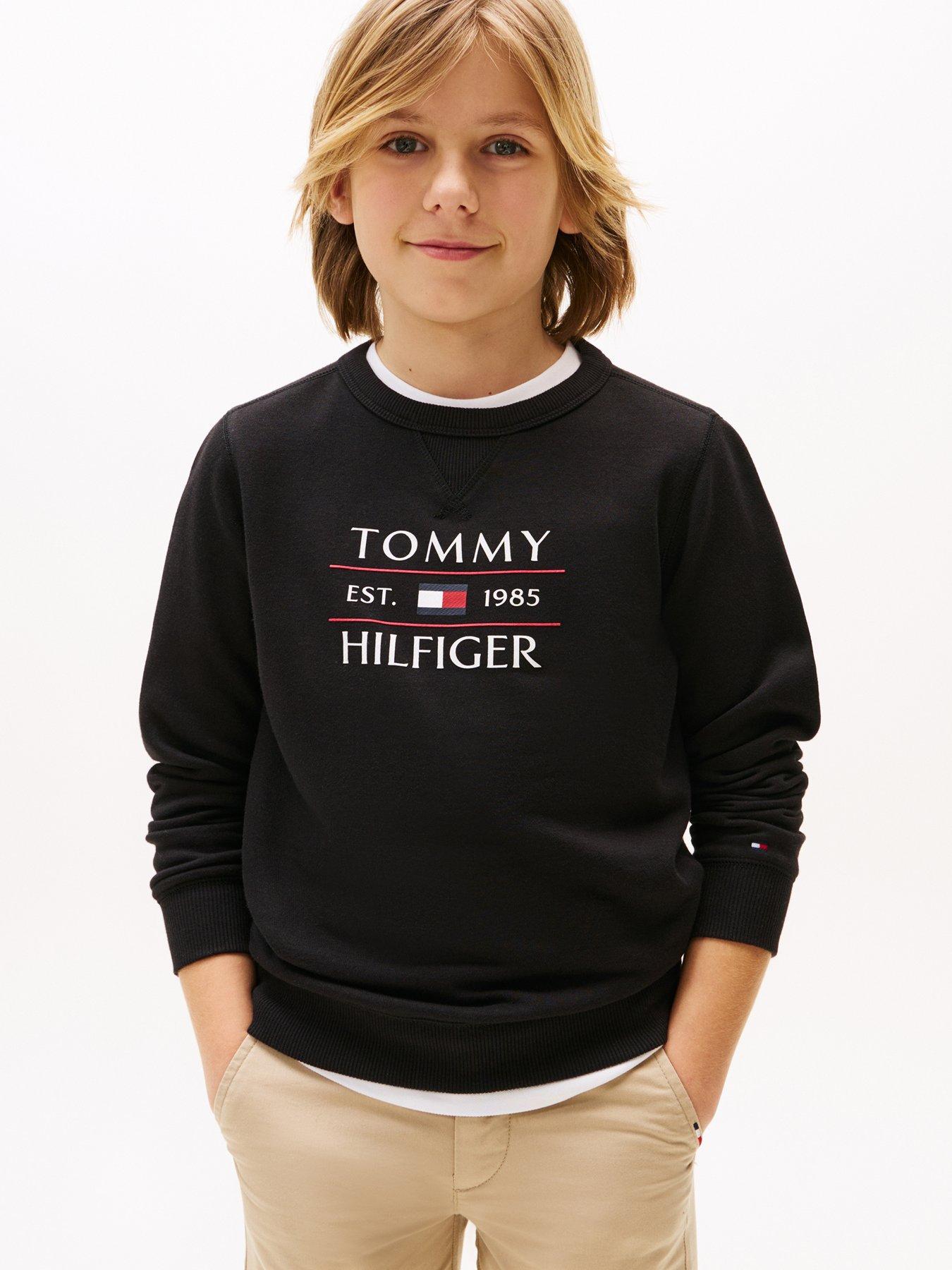 undefined Boys Flag Sweatshirt - Black