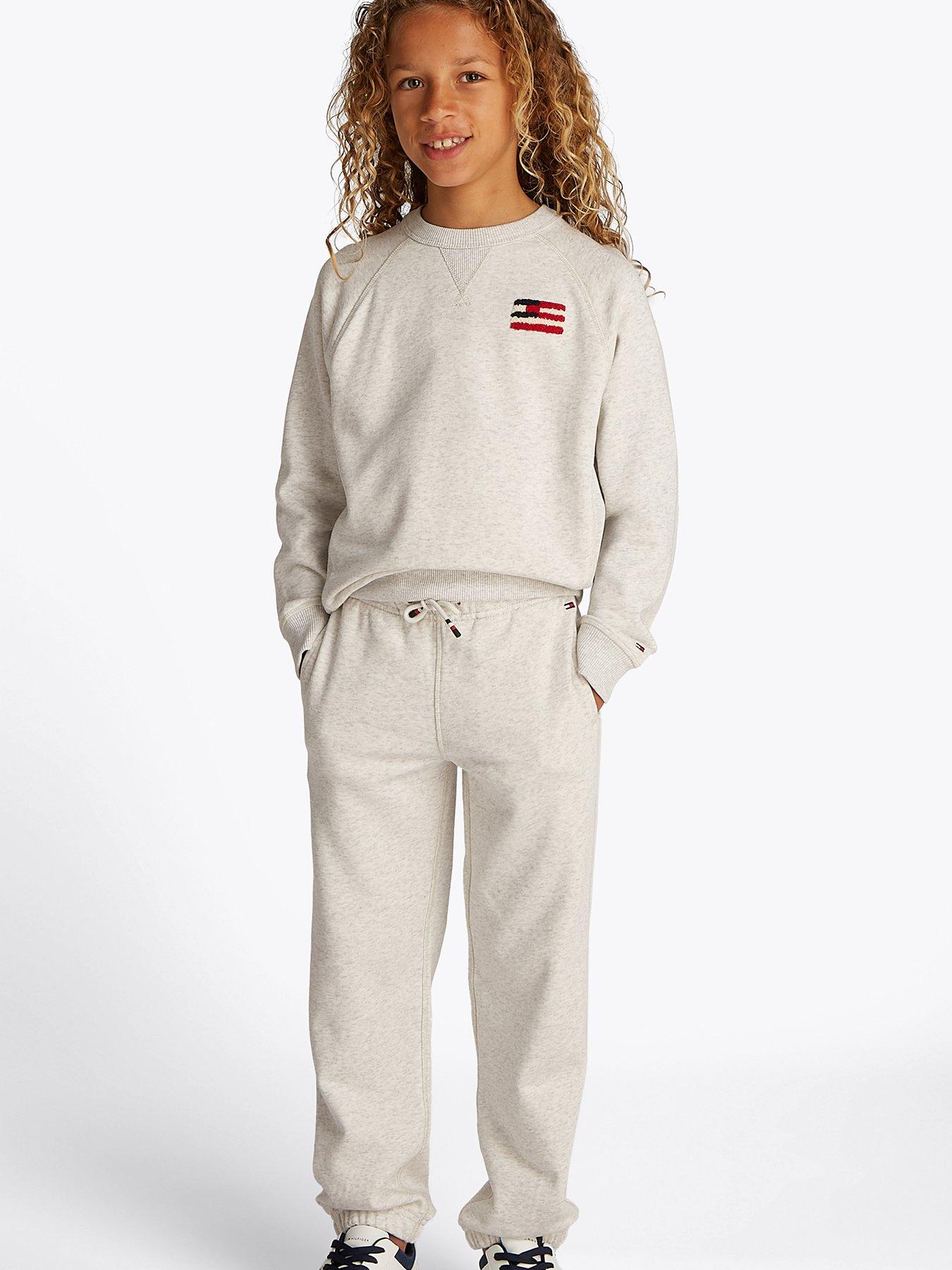 undefined Boys Flag Relaxed Sweatshirt - Grey