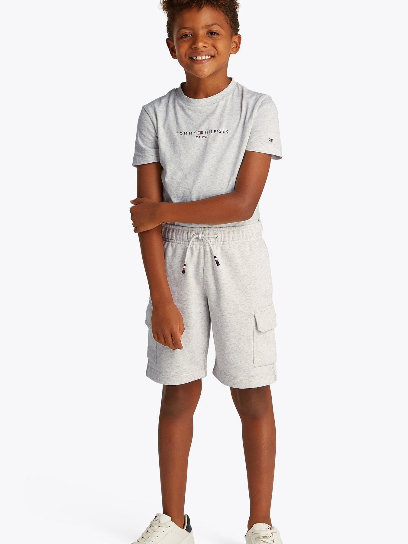 undefined Boys Short Sleeve T-Shirt And Cargo Short Set - Grey