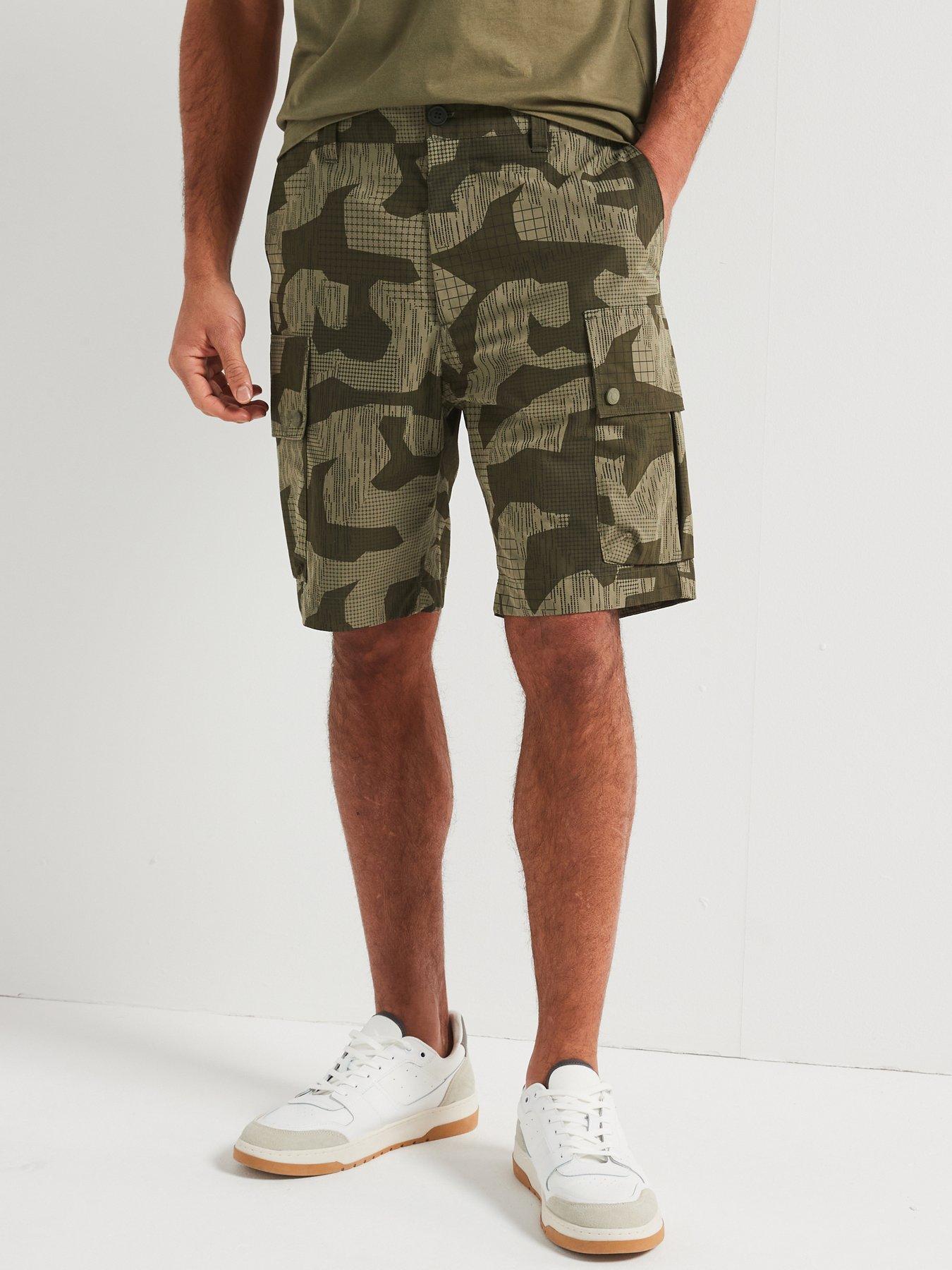 undefined Drome Camo Cargo Shorts - Khaki