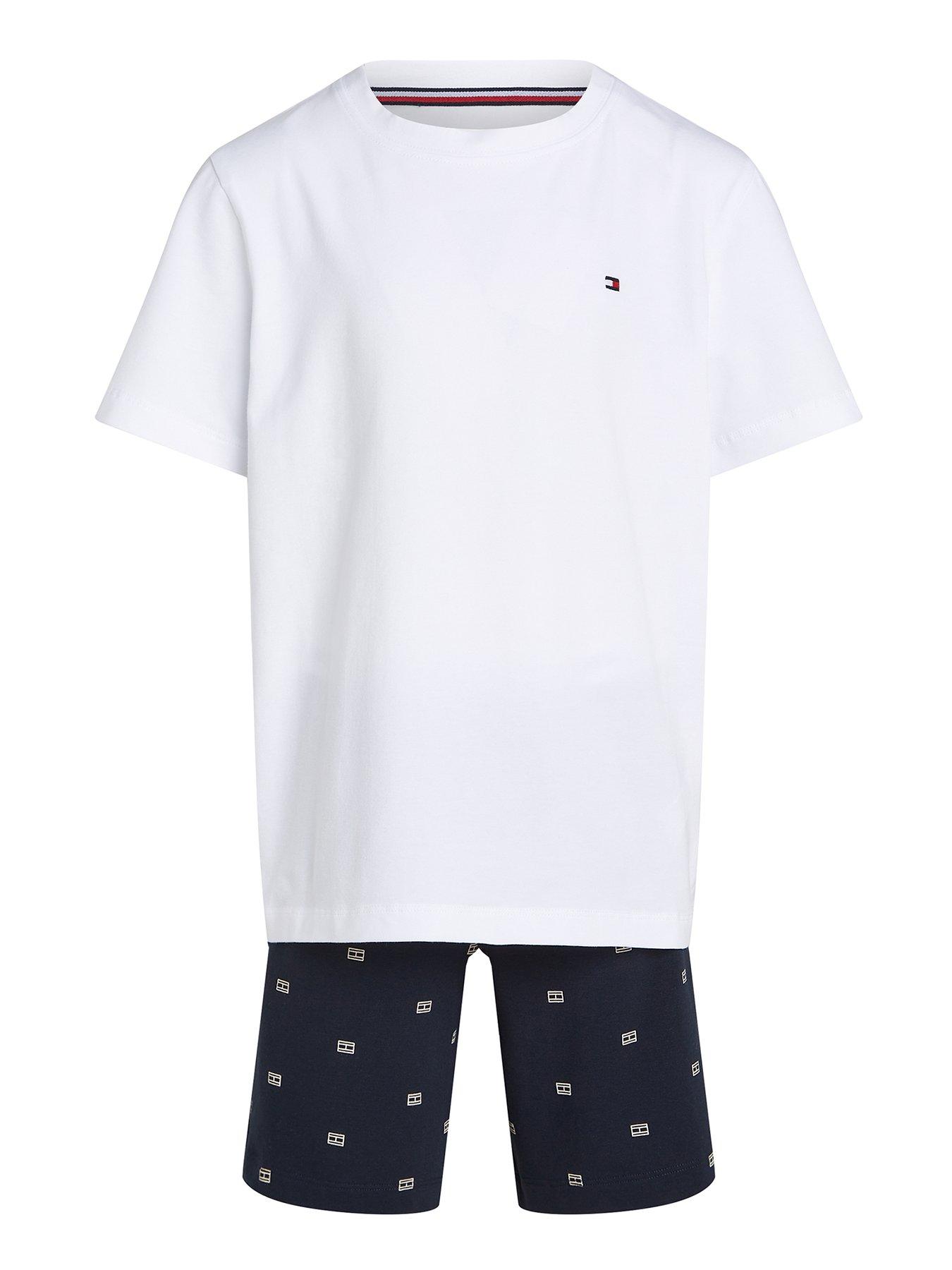 undefined Boys Short Sleeve T-Shirt And Shorts Jersey PJ Set - Multi