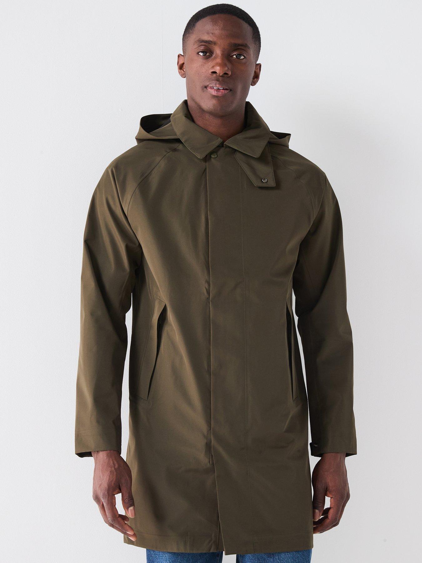 Belstaff Force Tritech Overcoat - Dark Khaki