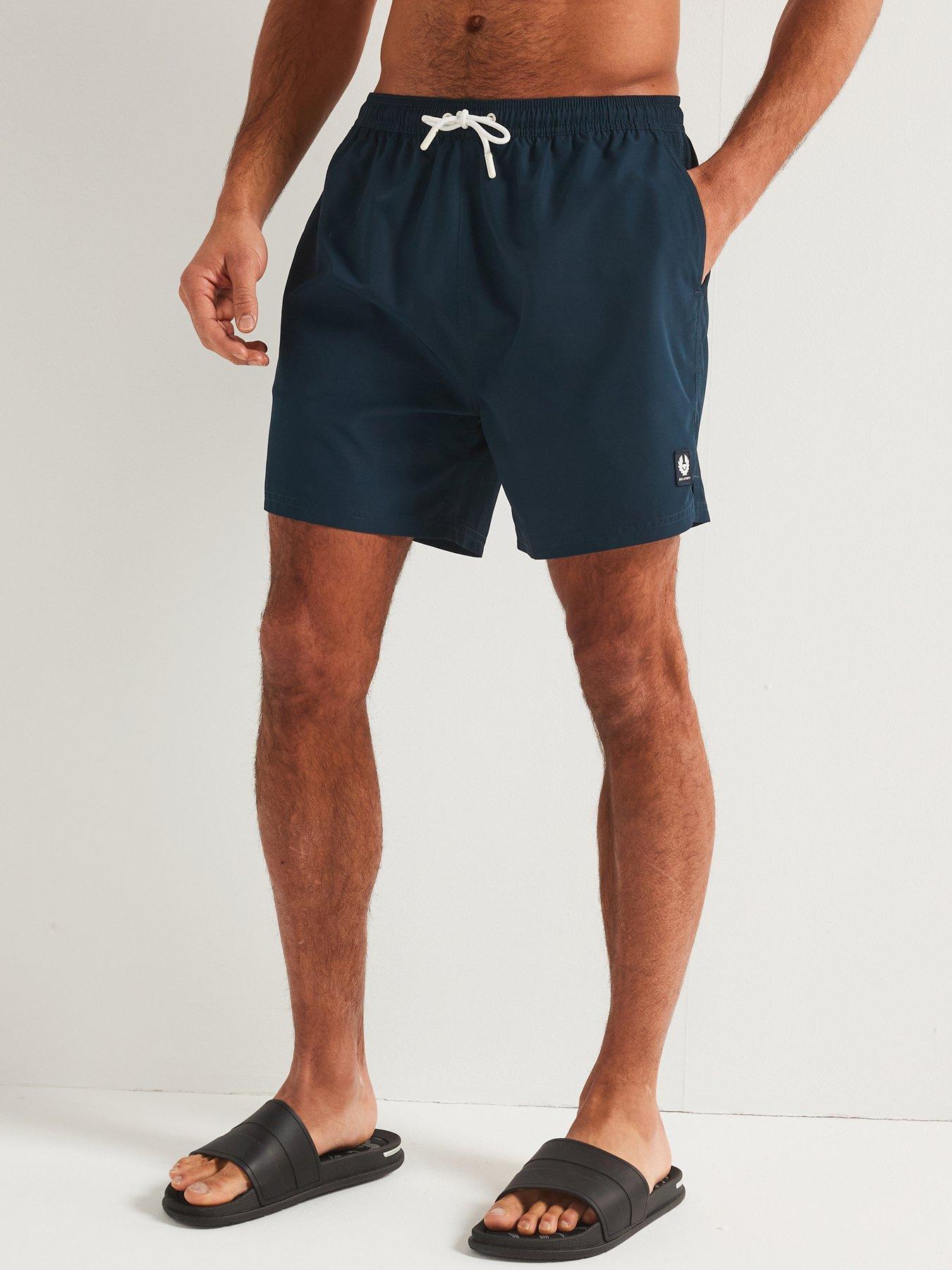 undefined Clipper Patch Logo Swim Shorts - Navy