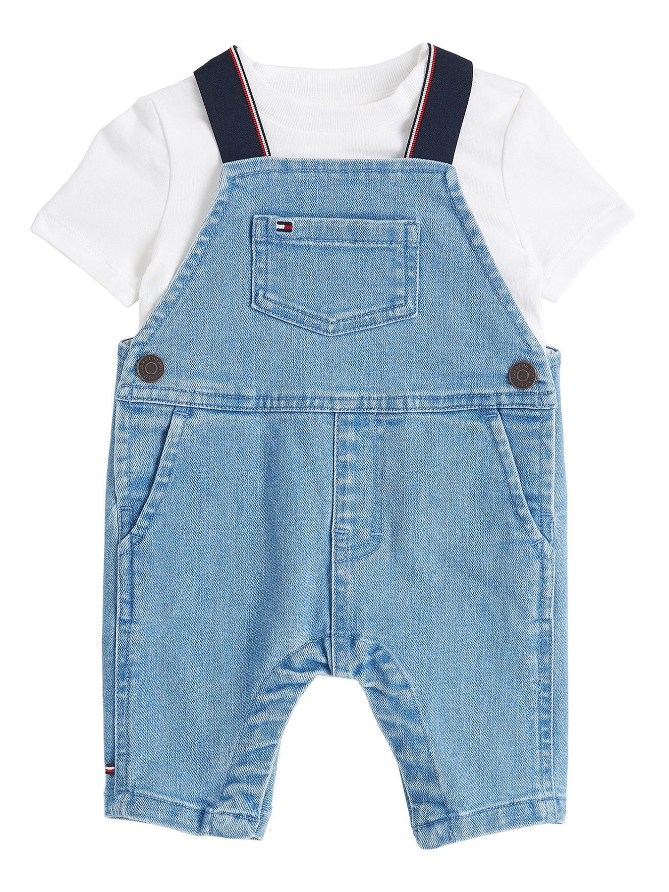 undefined Baby Denim Dungaree - Blue