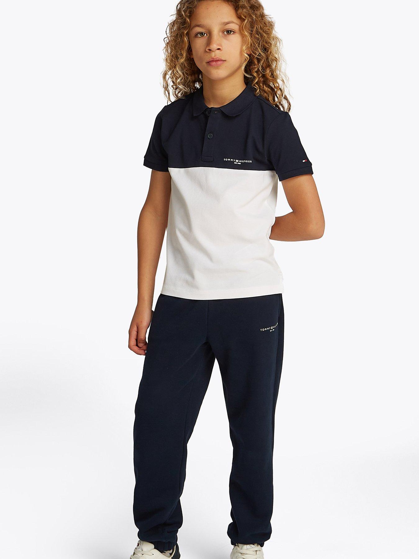 undefined Boys Mini Corp Colourblock Short Sleeve Polo Shirt - Multi