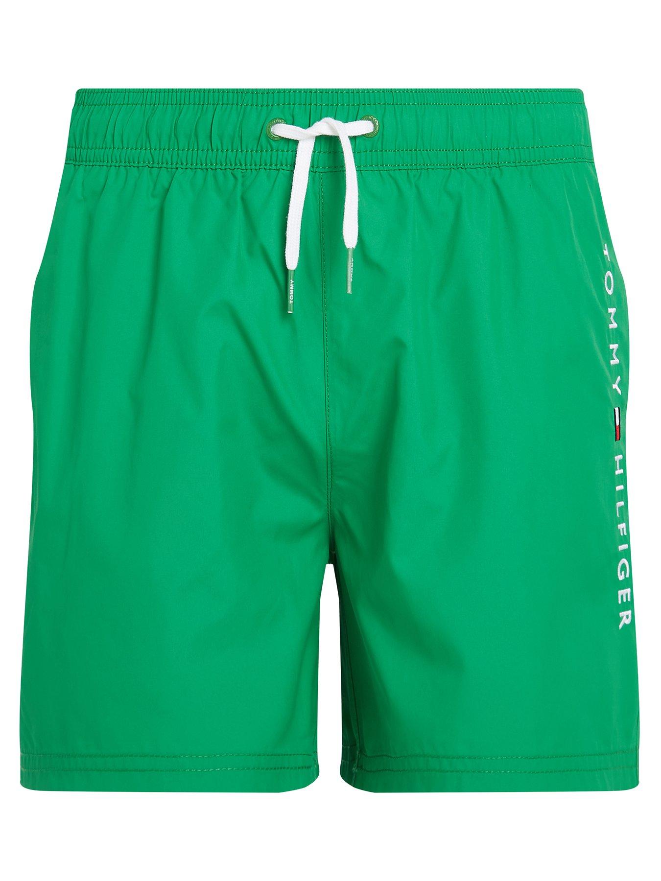 undefined Boys Medium Drawstring Swimshort- Green