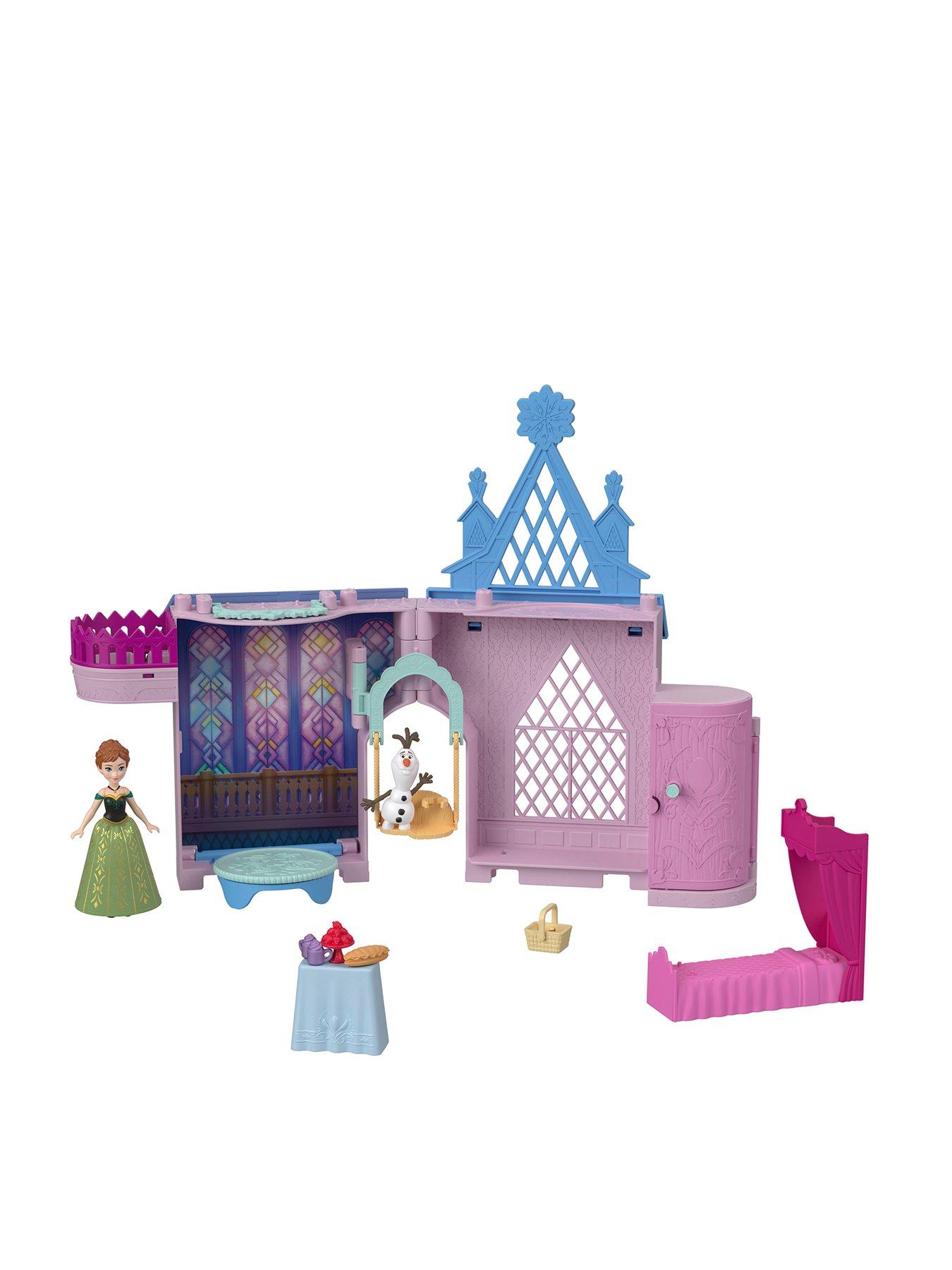 Image 1 of 8 of Disney Frozen Storytime Stackers Playset, Anna's Arendelle Castle Dollhouse with Small Doll