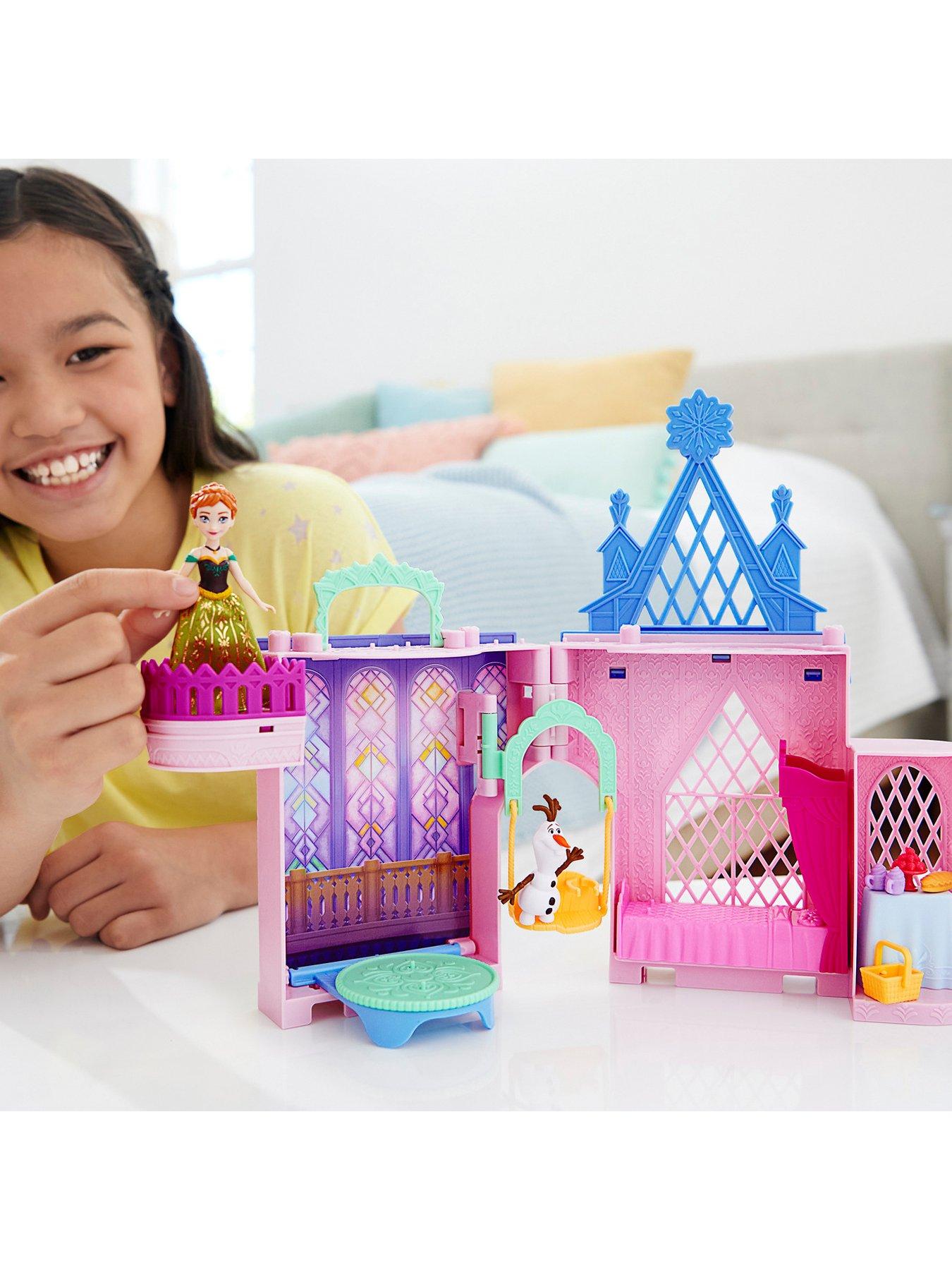 Image 2 of 8 of Disney Frozen Storytime Stackers Playset, Anna's Arendelle Castle Dollhouse with Small Doll