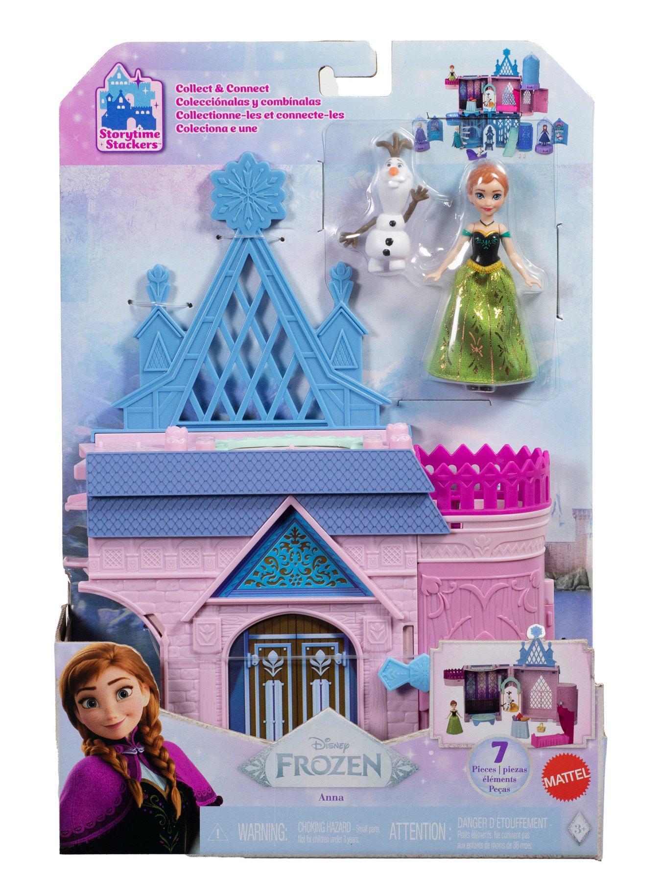 Image 7 of 8 of Disney Frozen Storytime Stackers Playset, Anna's Arendelle Castle Dollhouse with Small Doll