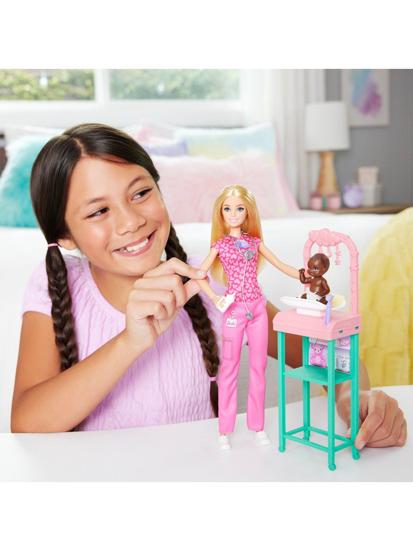 Doll Playset Baby Doctor Barbie Set Barbie Baby Doctor Playset And