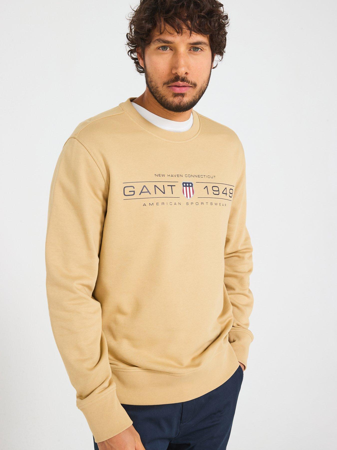 undefined Graphic Crew Neck Sweat Shirt - Beige