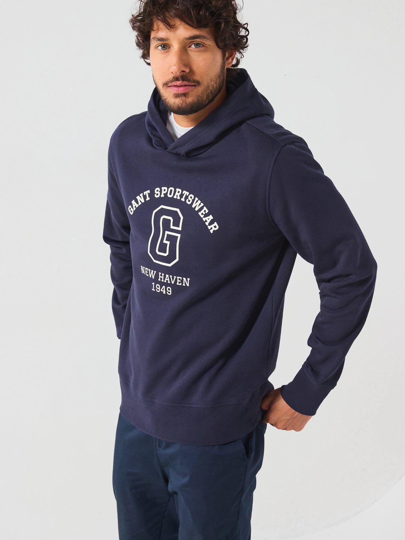 undefined Graphic G Logo Hoodie - Dark Blue