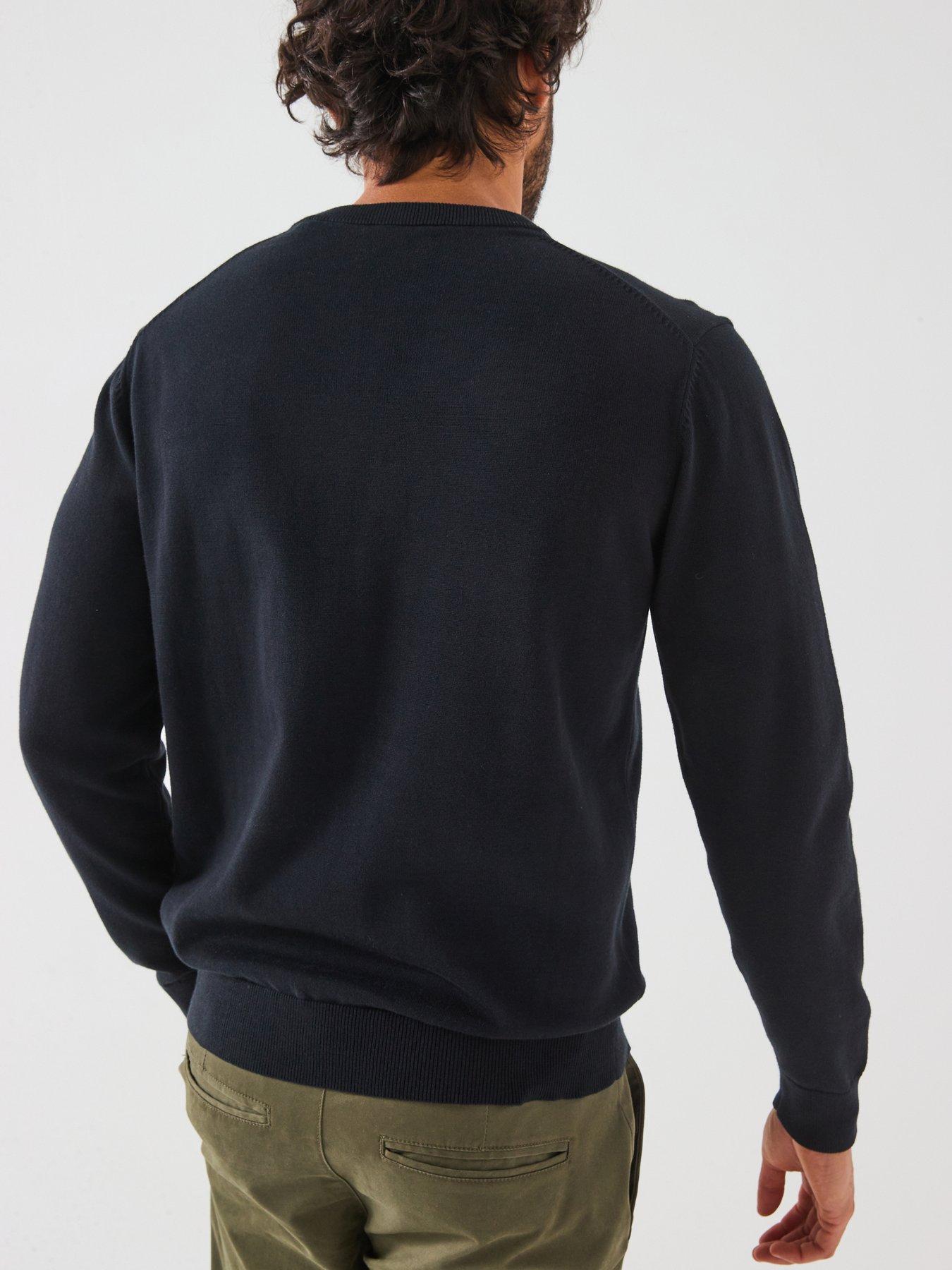 Image 2 of 6 of GANT Classic Cotton Crew Neck Knitted Jumper - Black