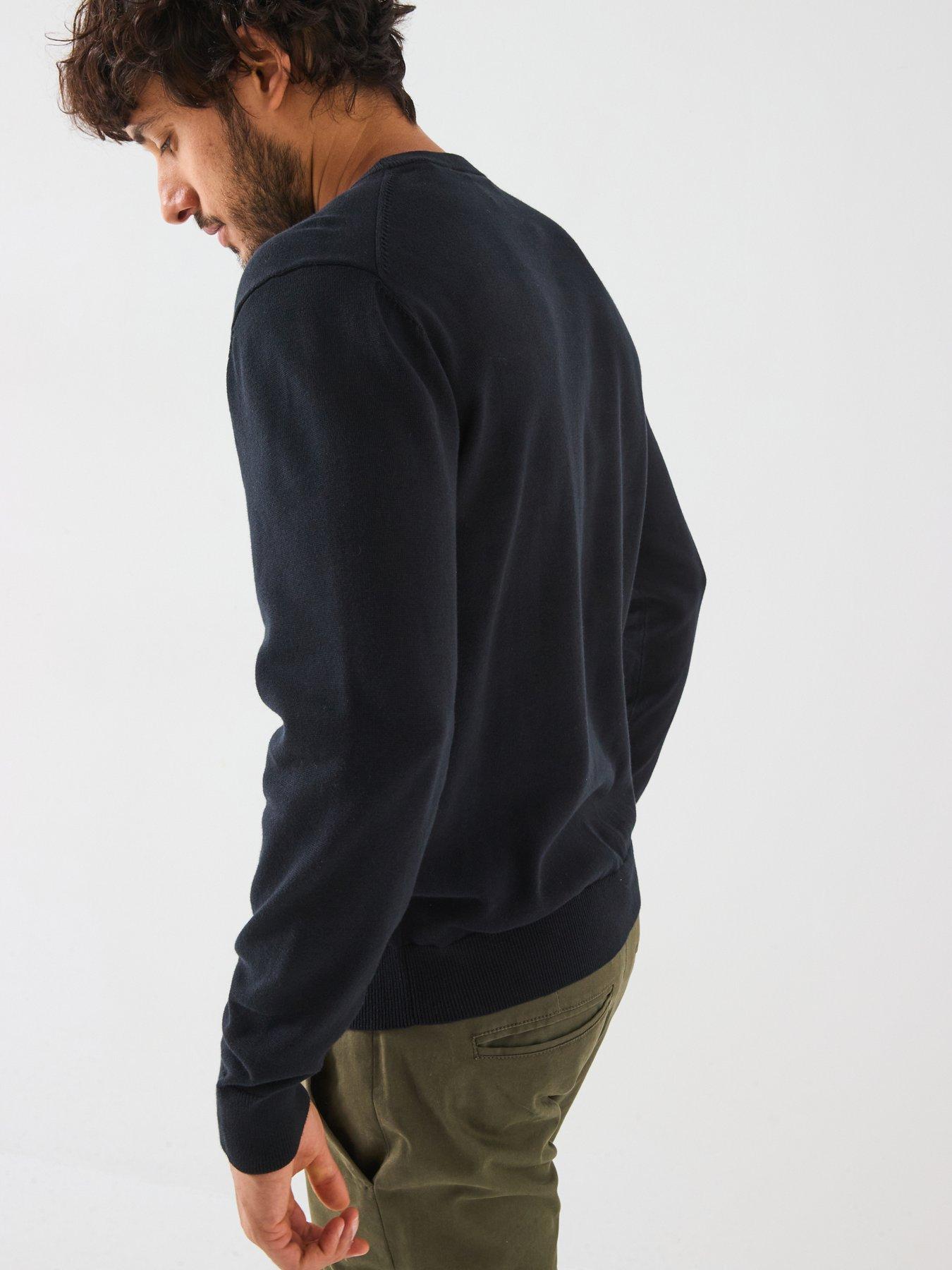 Image 4 of 6 of GANT Classic Cotton Crew Neck Knitted Jumper - Black