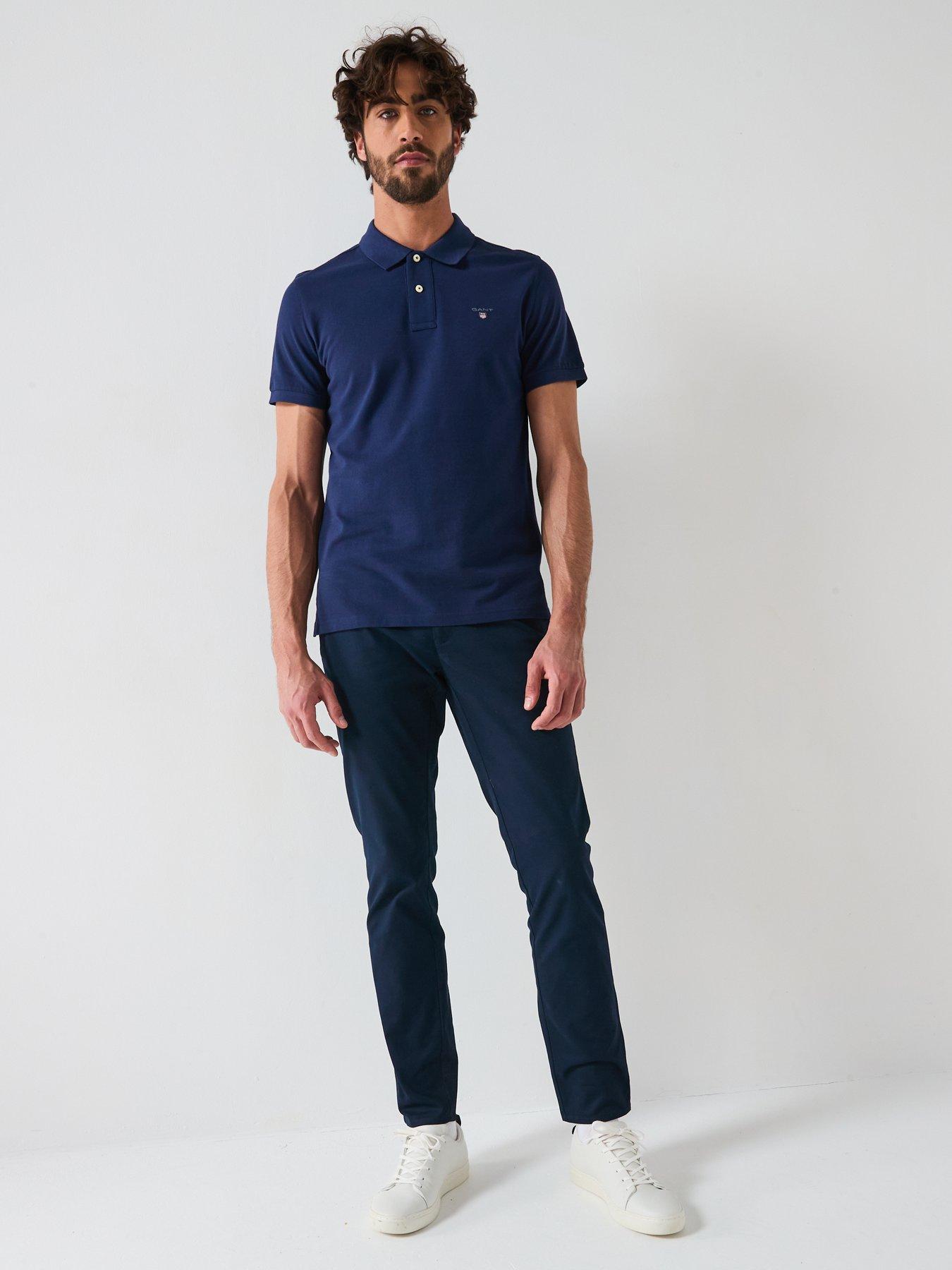 Image 3 of 6 of GANT Slim Chinos - Dark Blue