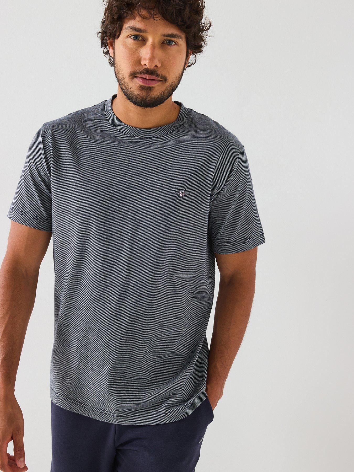 undefined Small Stripe T-Shirt - Dark Blue