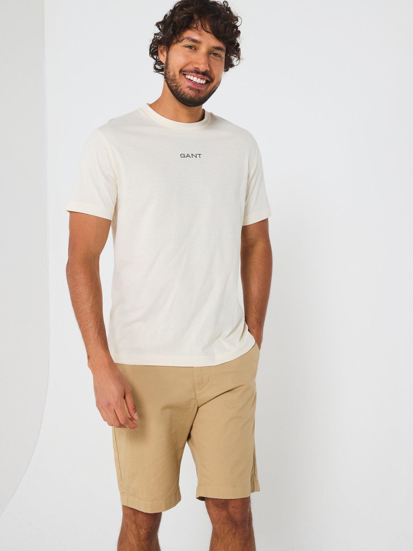 undefined Graphic Icon Logo Short Sleeve T-Shirt - Cream
