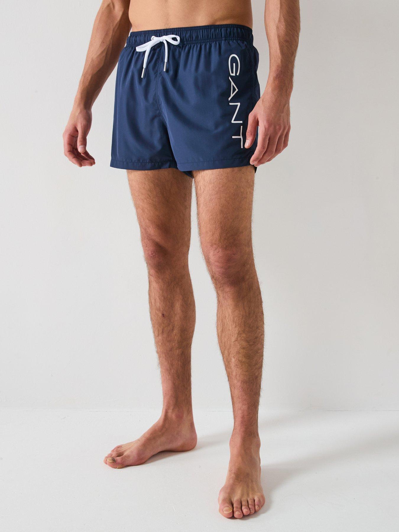 undefined Lightweight Logo Swim Shorts - Dark Blue