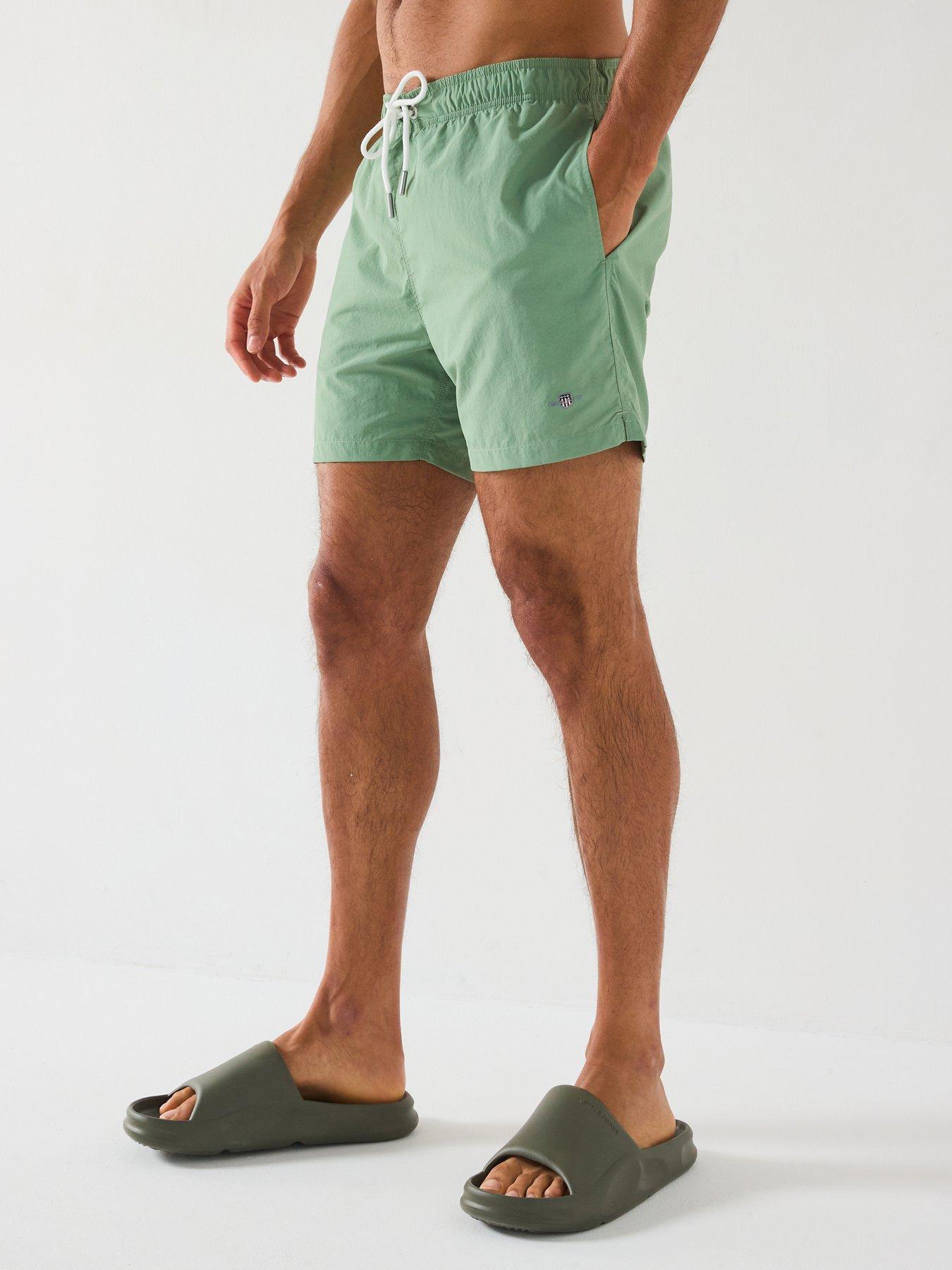 undefined Logo Swim Shorts - Green