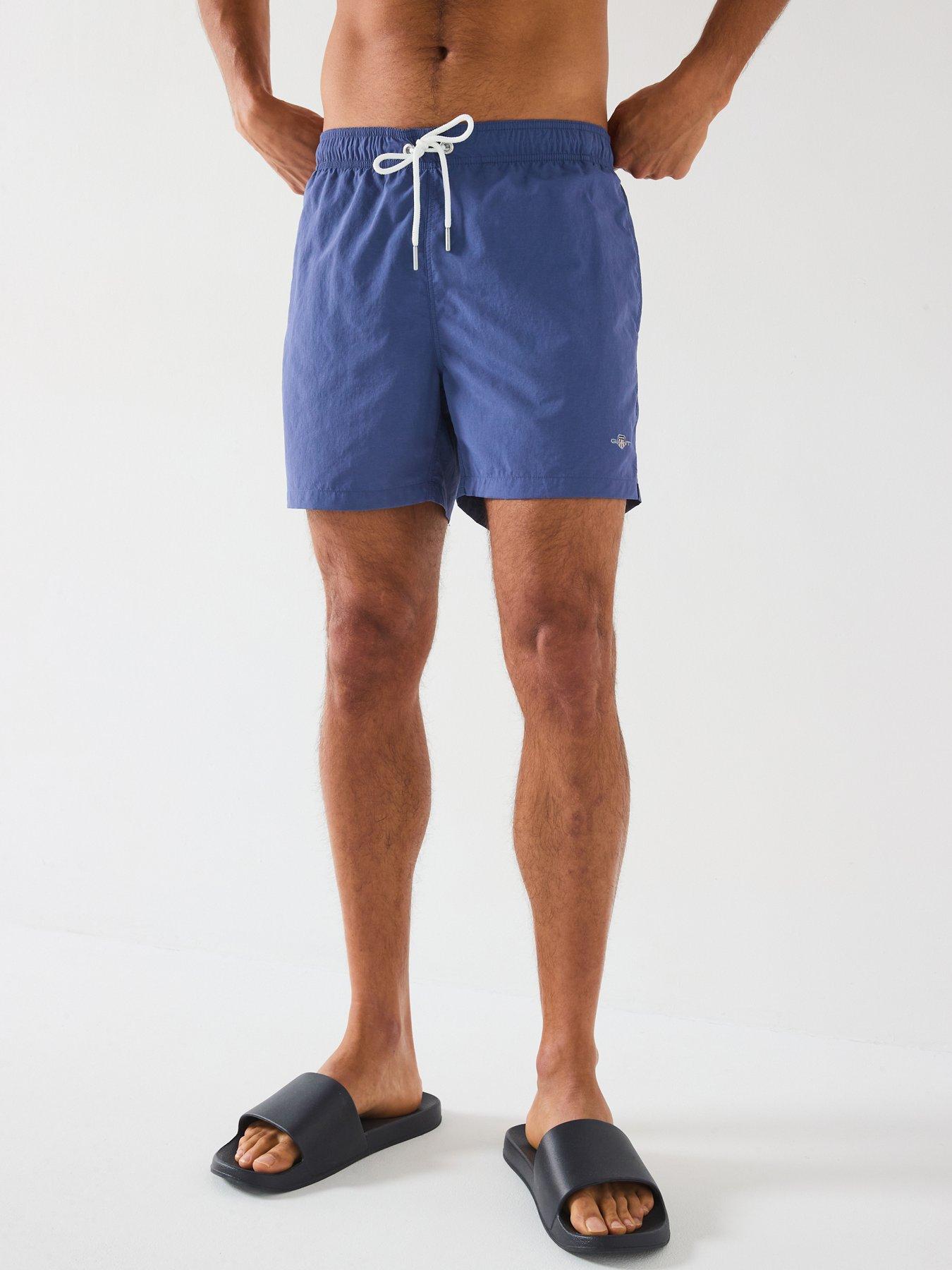 undefined Logo Swim Shorts - Navy